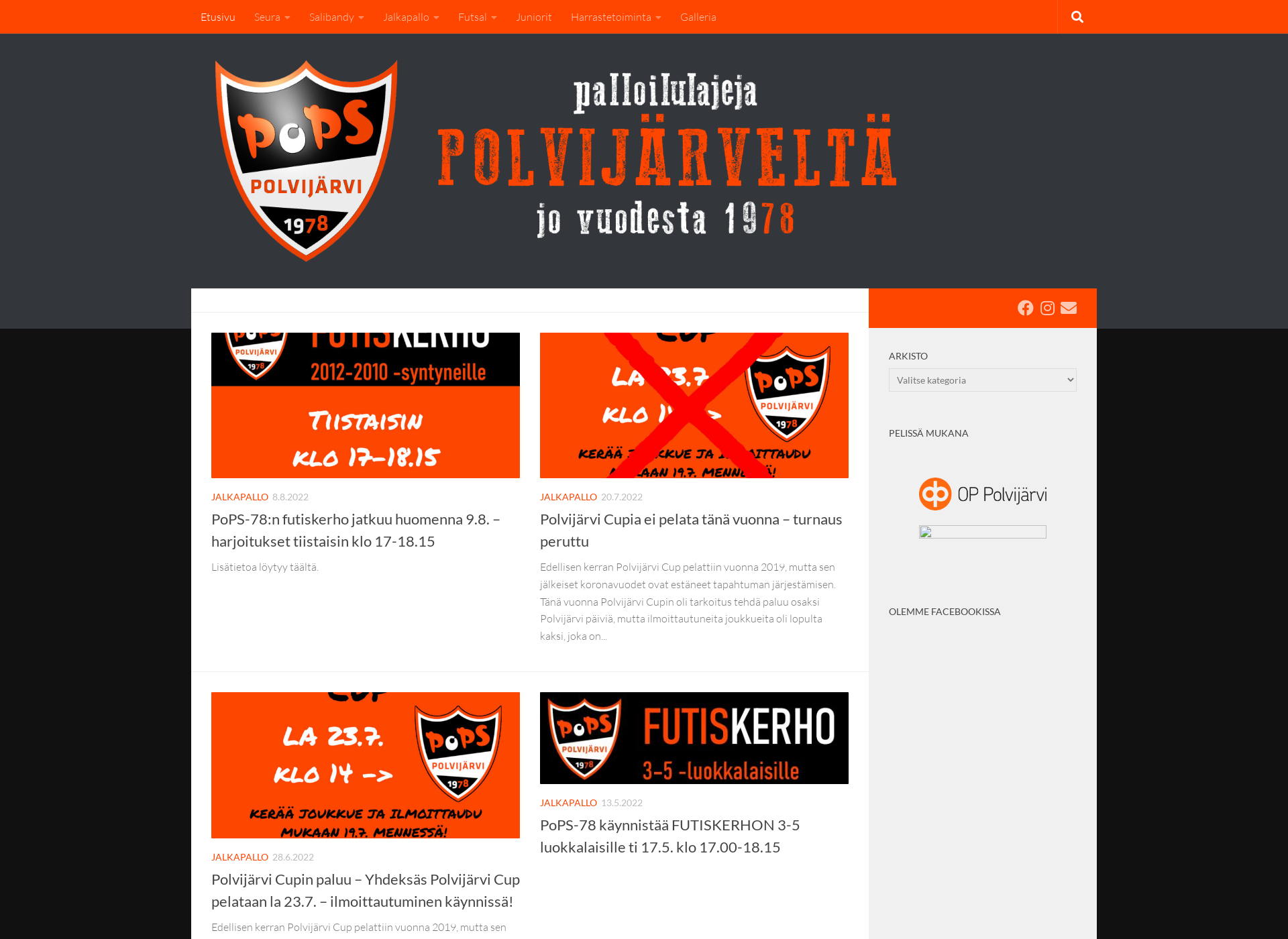 Screenshot for pops78.fi