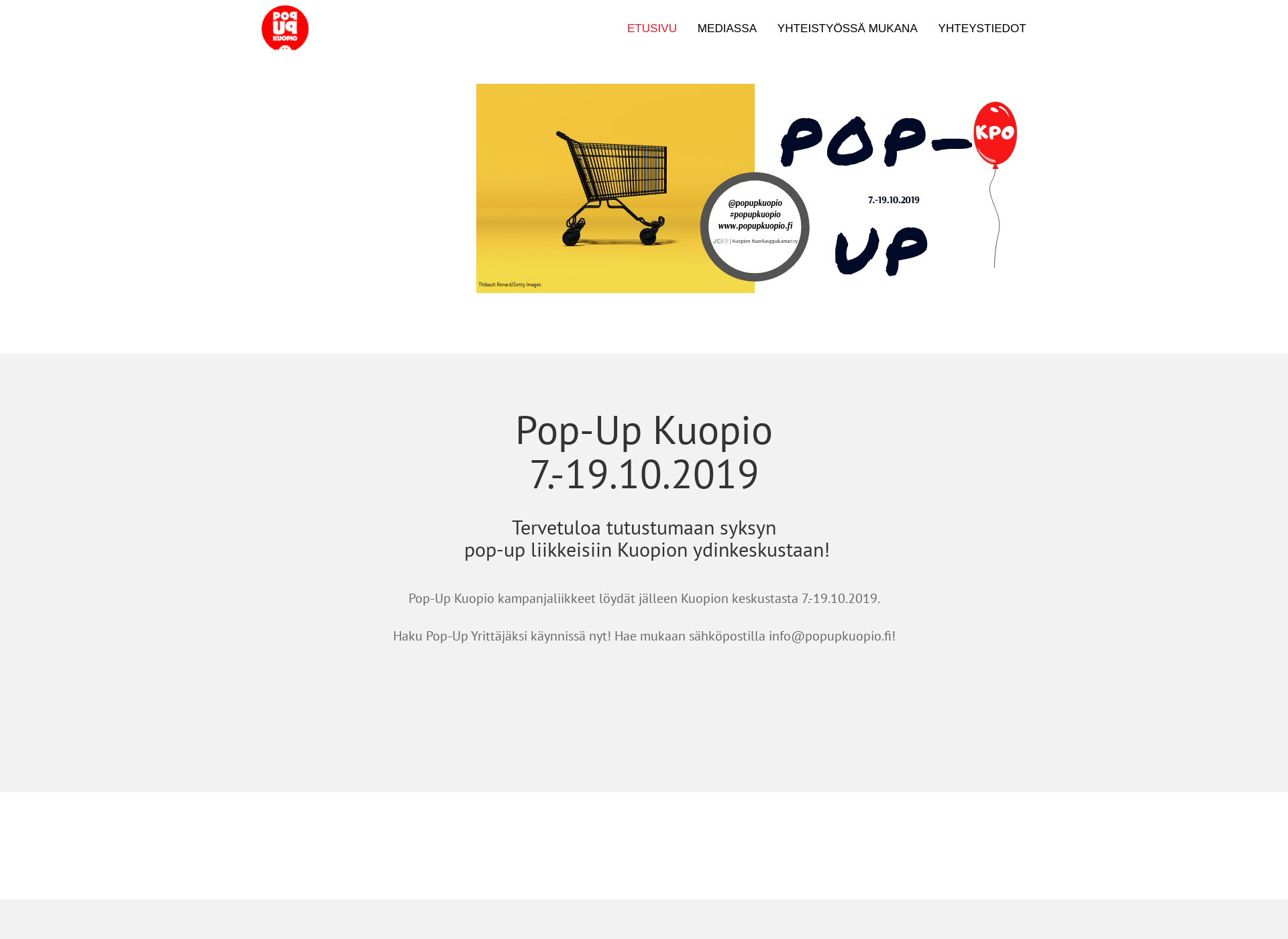 Screenshot for popupkuopio.fi
