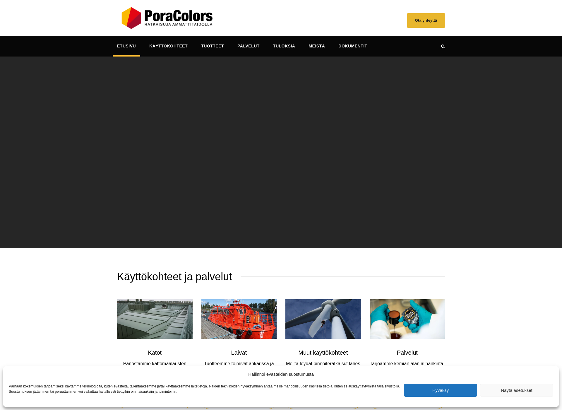 Screenshot for poracolors.fi