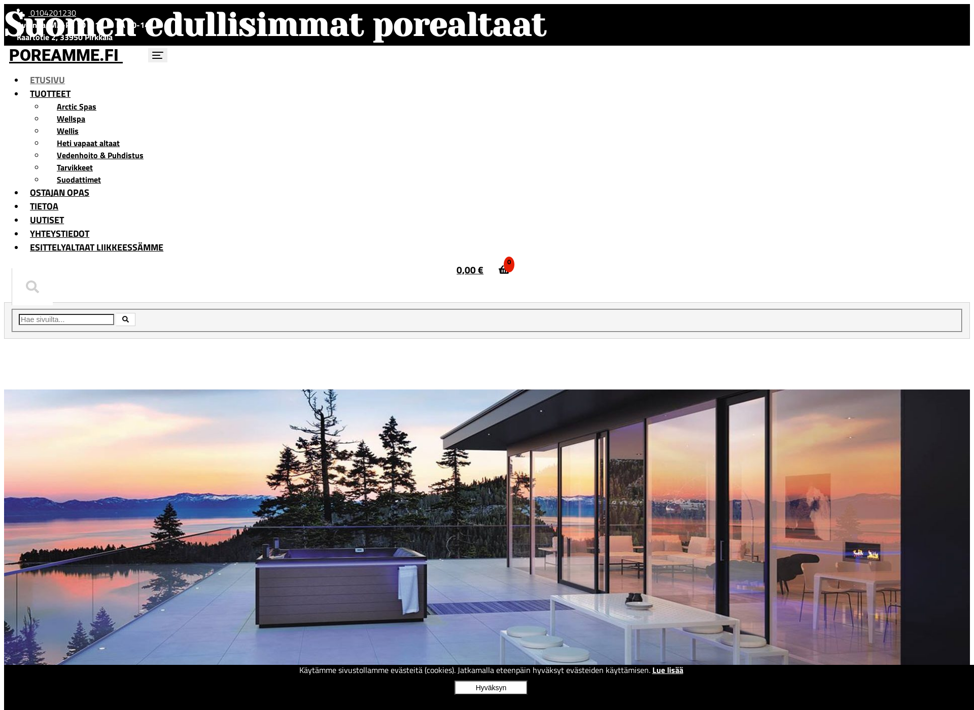 Skärmdump för poreamme.fi