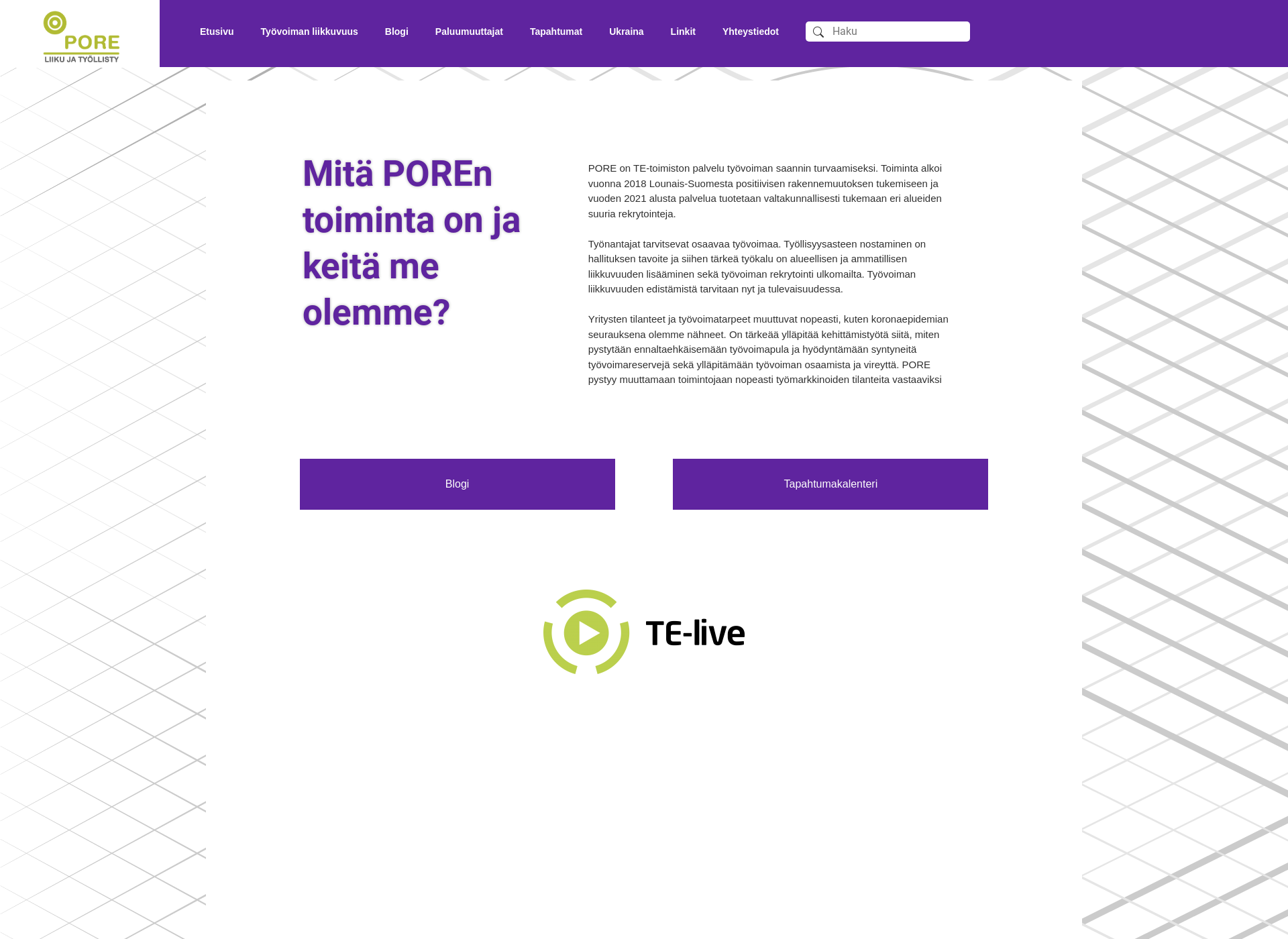 Screenshot for porefin.fi