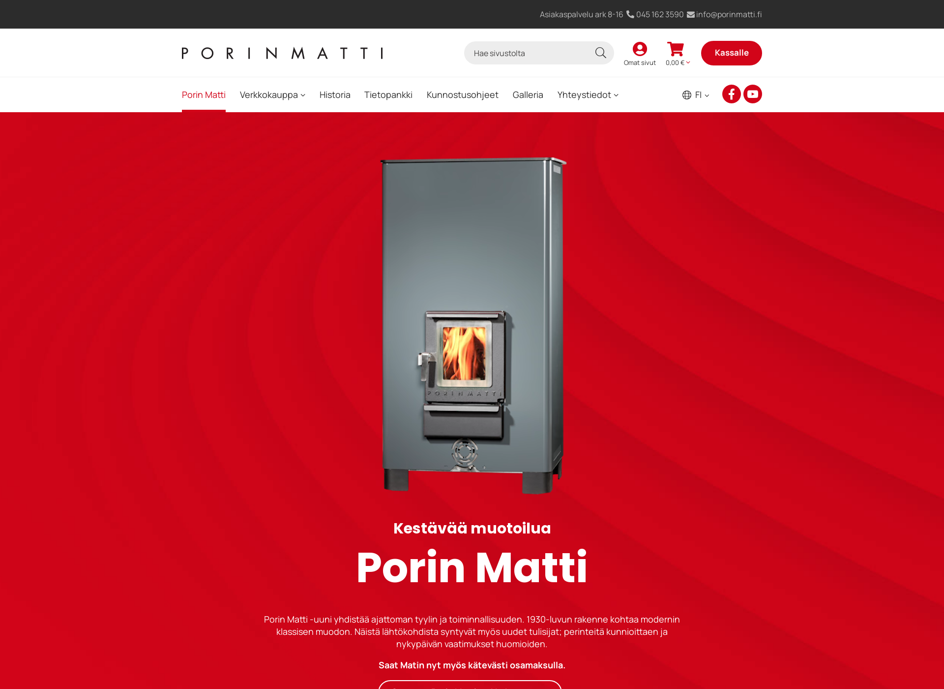 Screenshot for porinmatti.fi