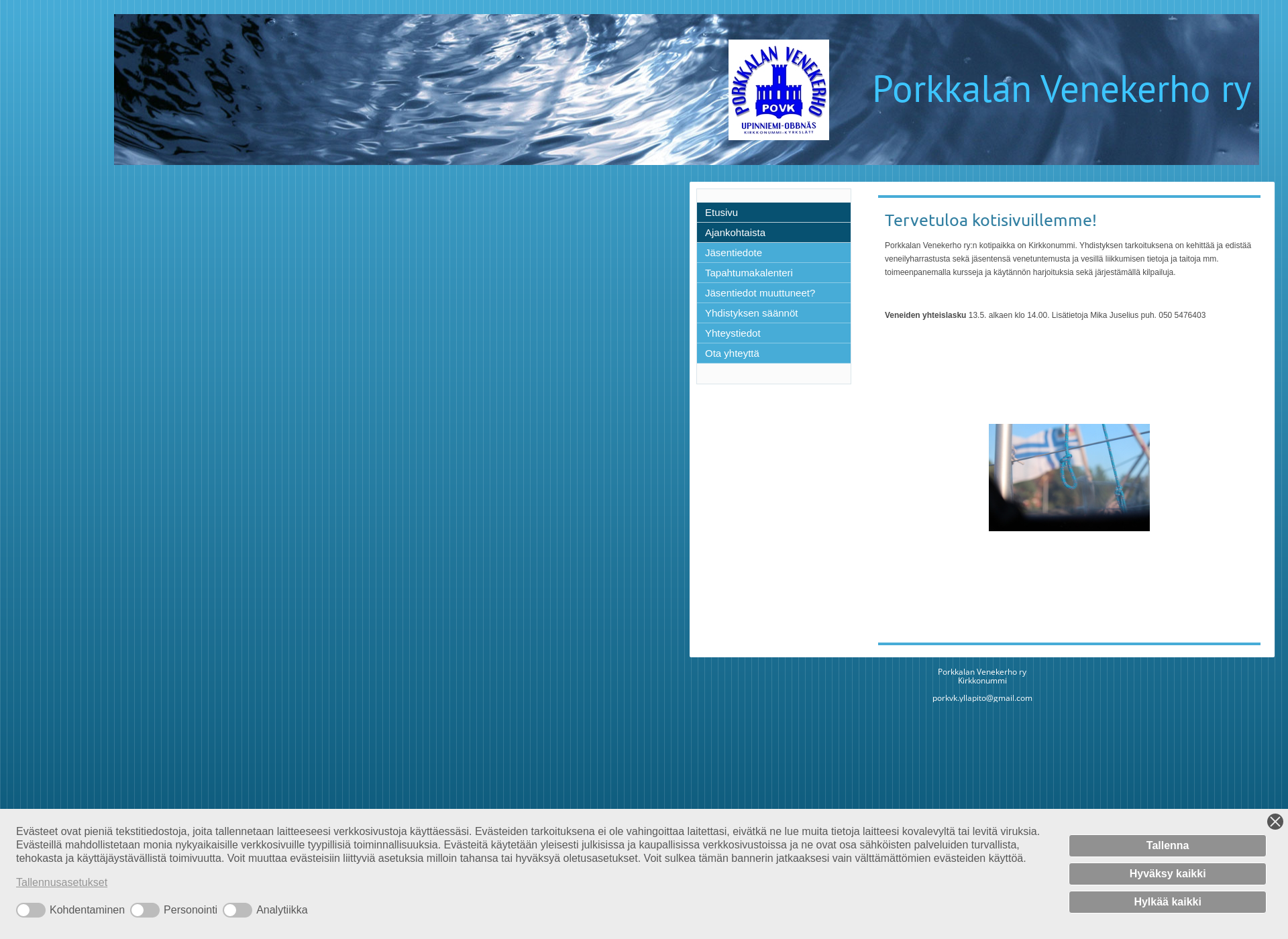 Screenshot for porkkalanvenekerho.fi