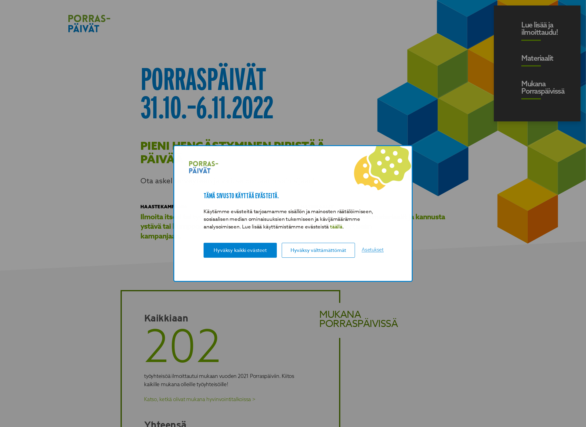 Screenshot for porraspaivat.fi