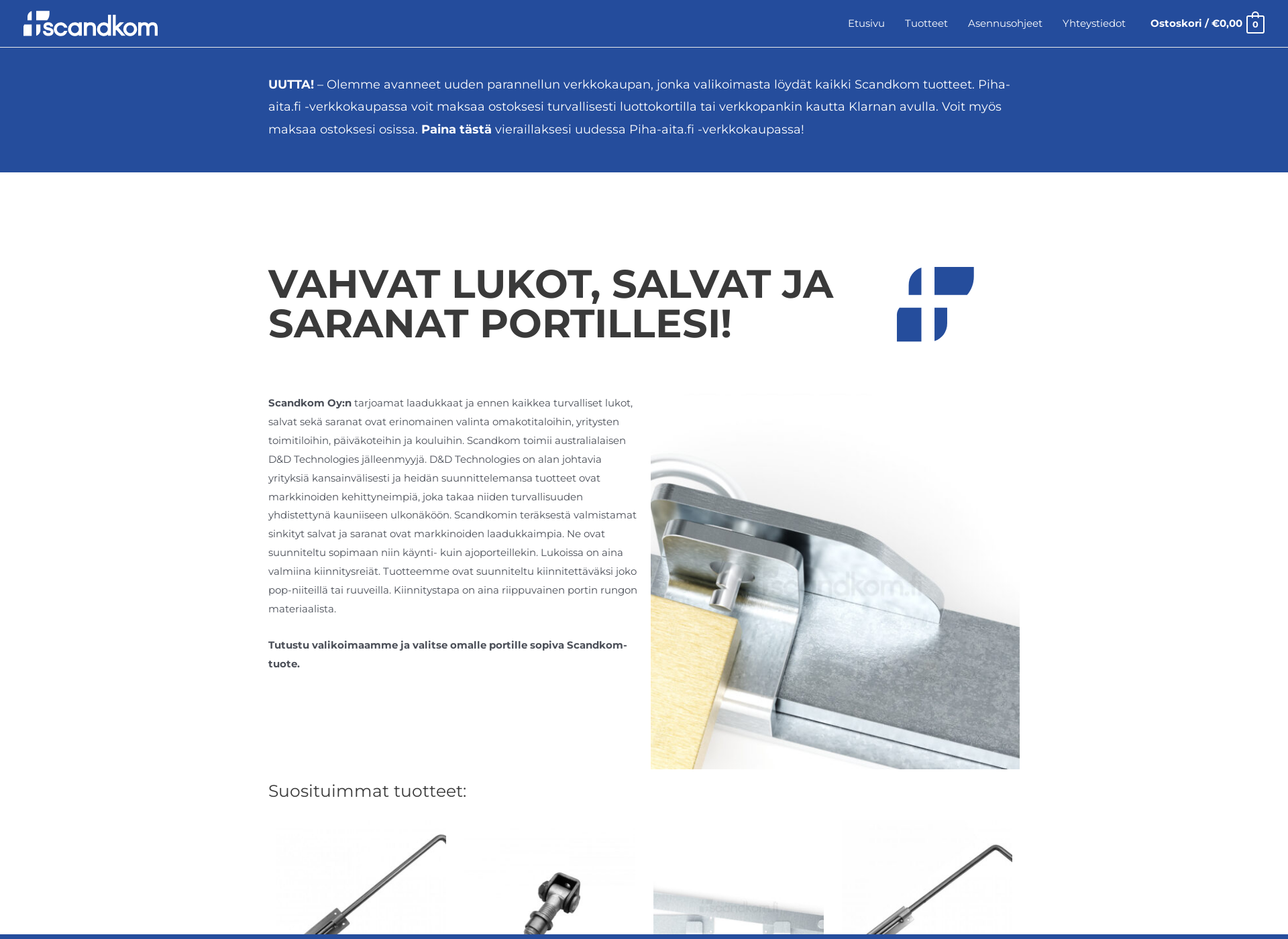 Screenshot for portin-lukko.fi