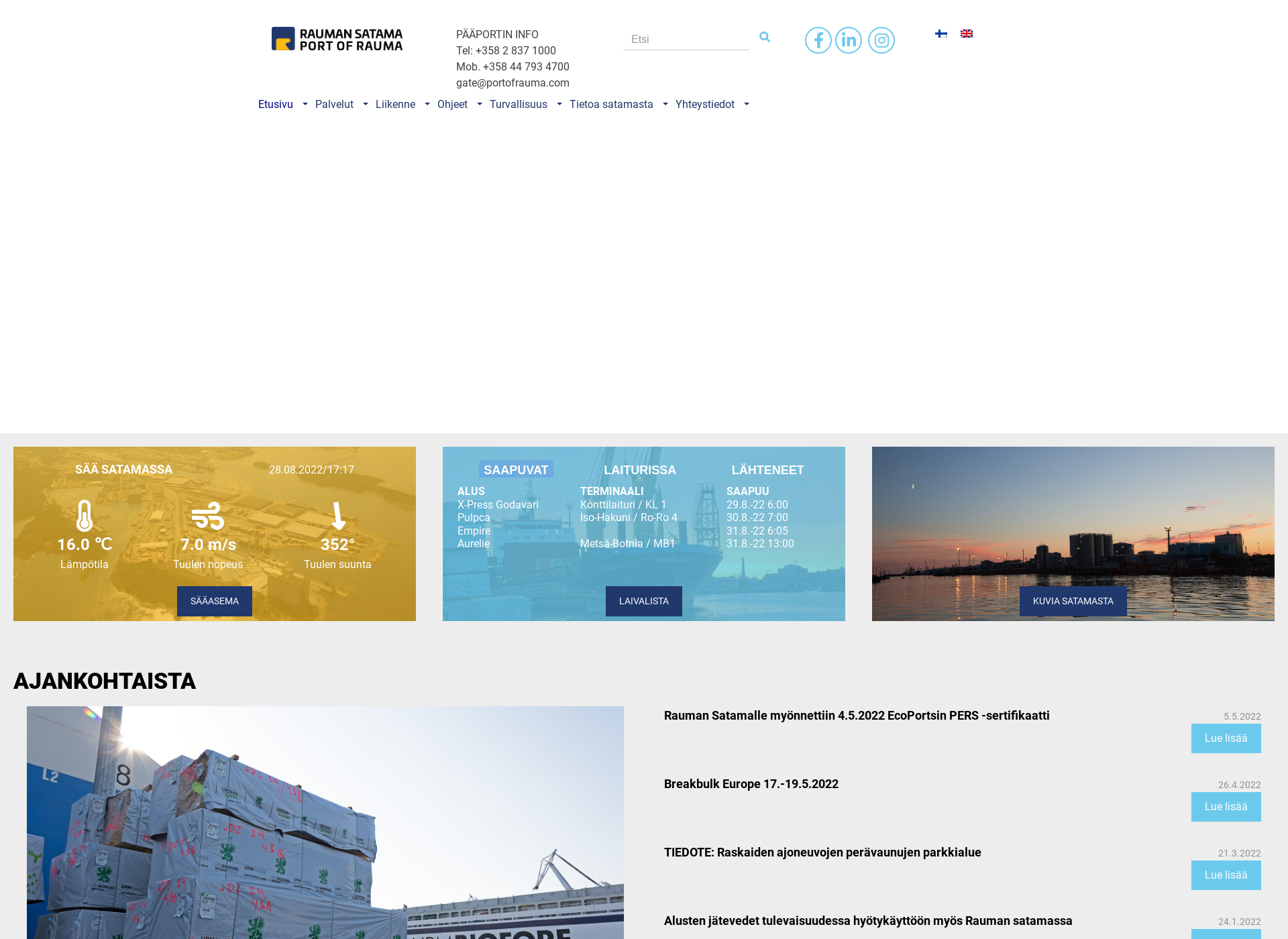 Skärmdump för portofrauma.fi