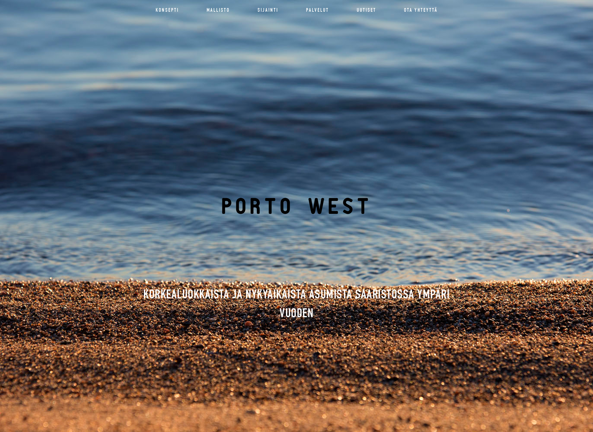 Skärmdump för portowest.fi