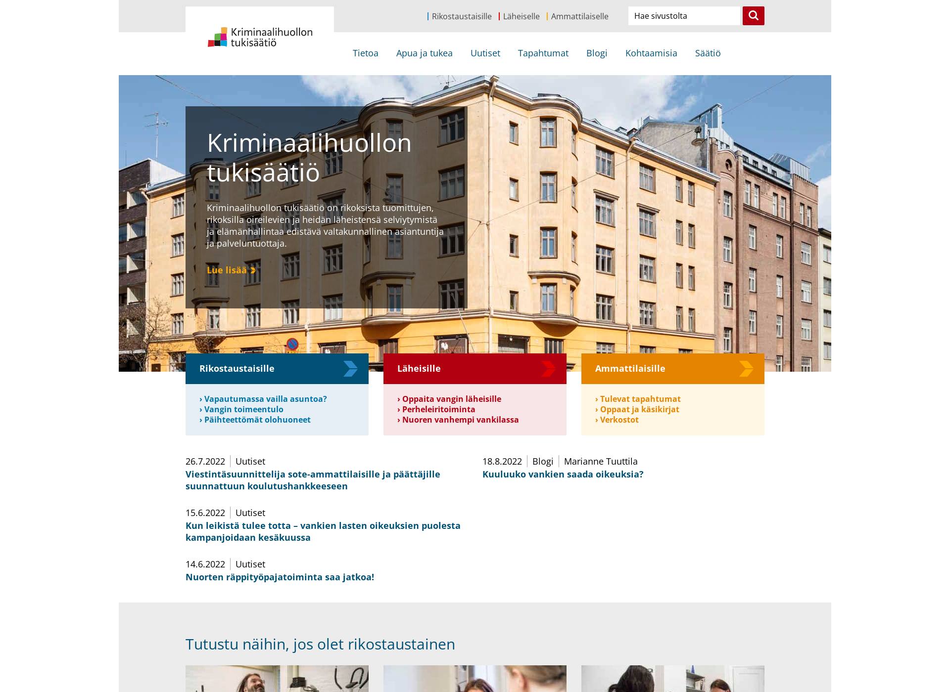 Screenshot for porttivapauteen.fi