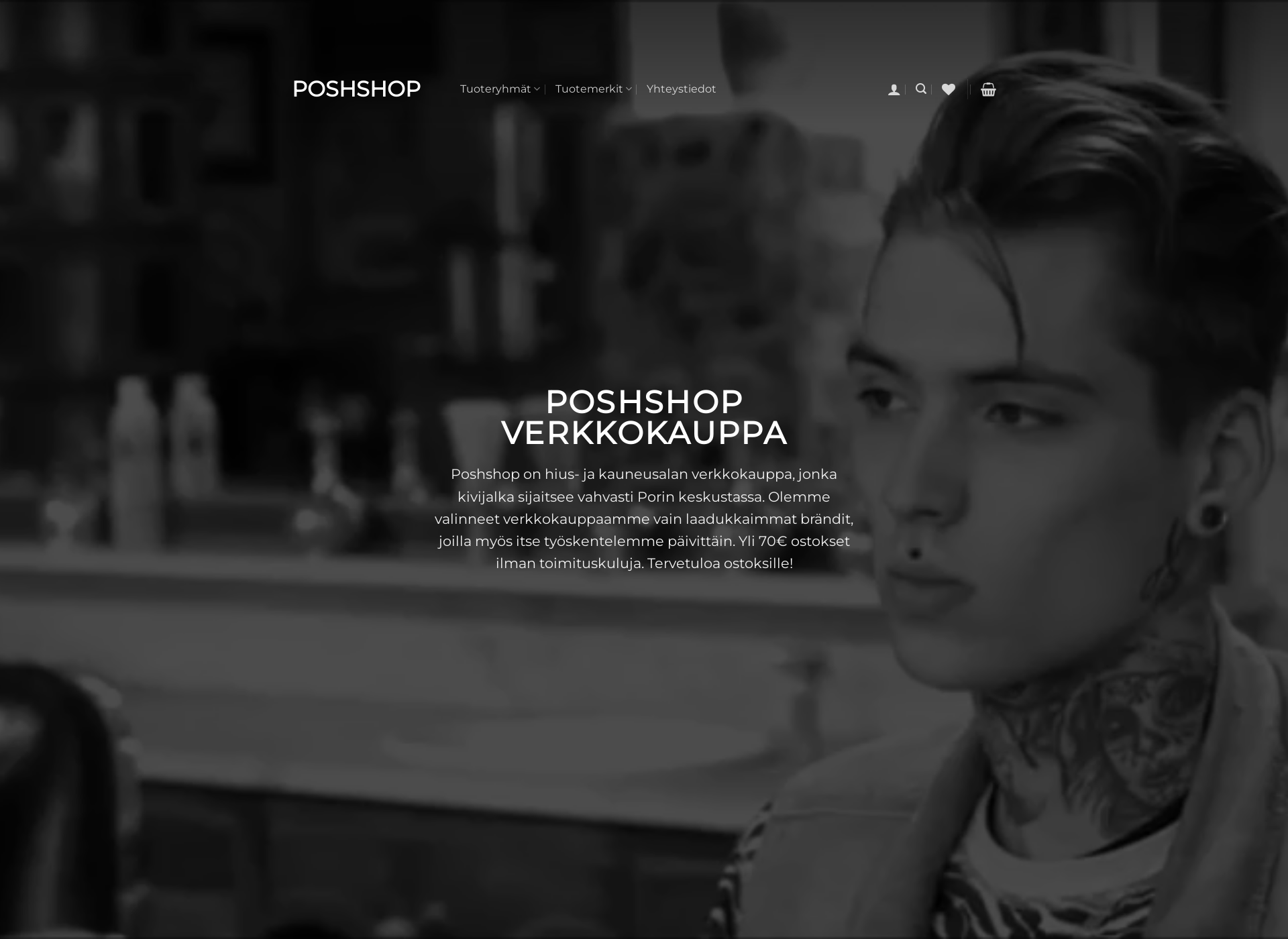 Skärmdump för poshshop.fi