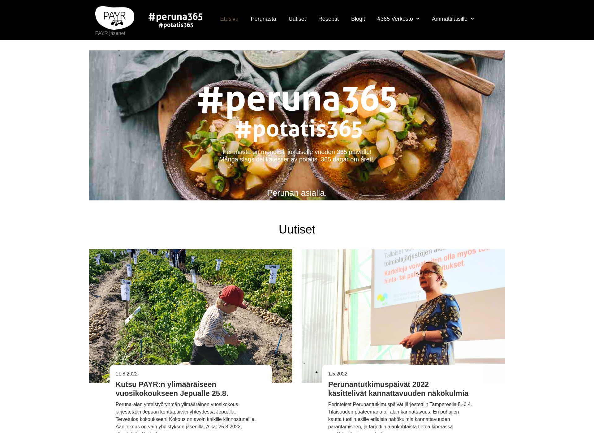 Screenshot for potatis365.fi