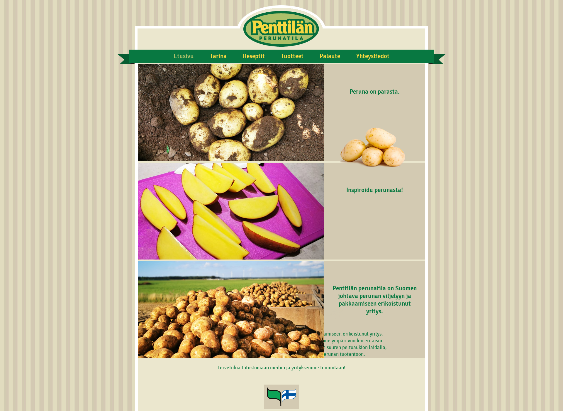 Screenshot for potatofarm.fi