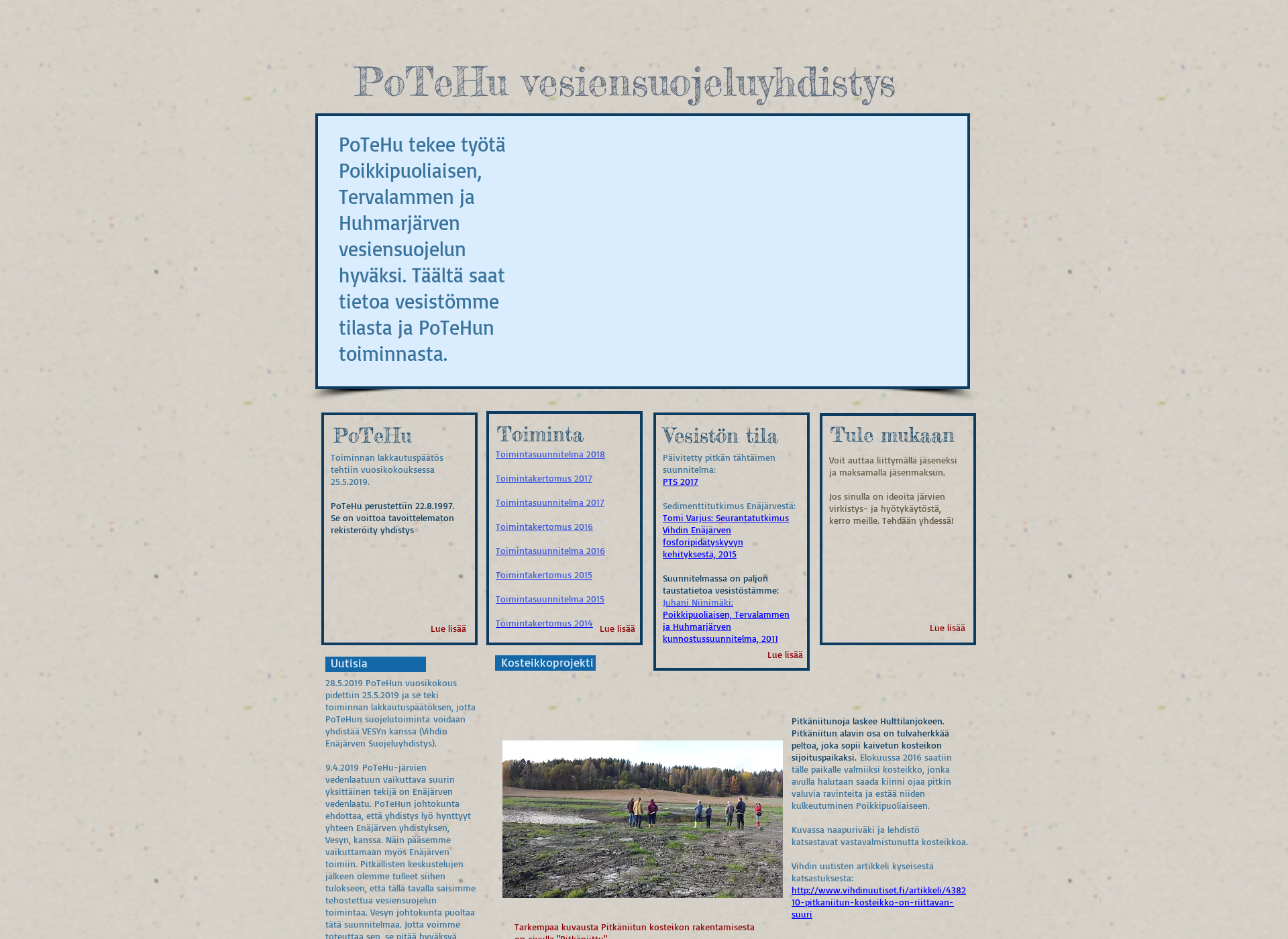 Screenshot for potehu.fi