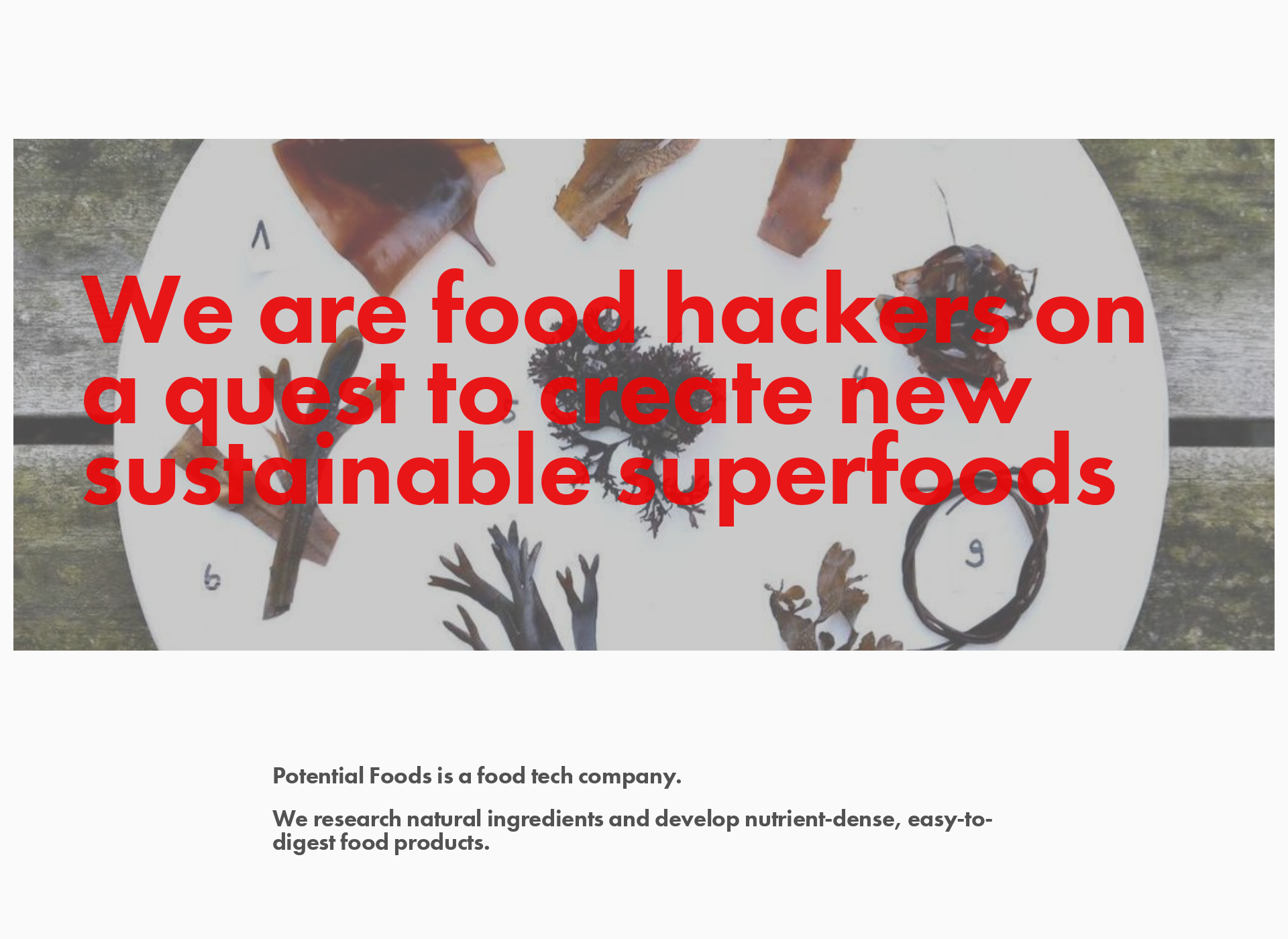 Screenshot for potentialfoods.com