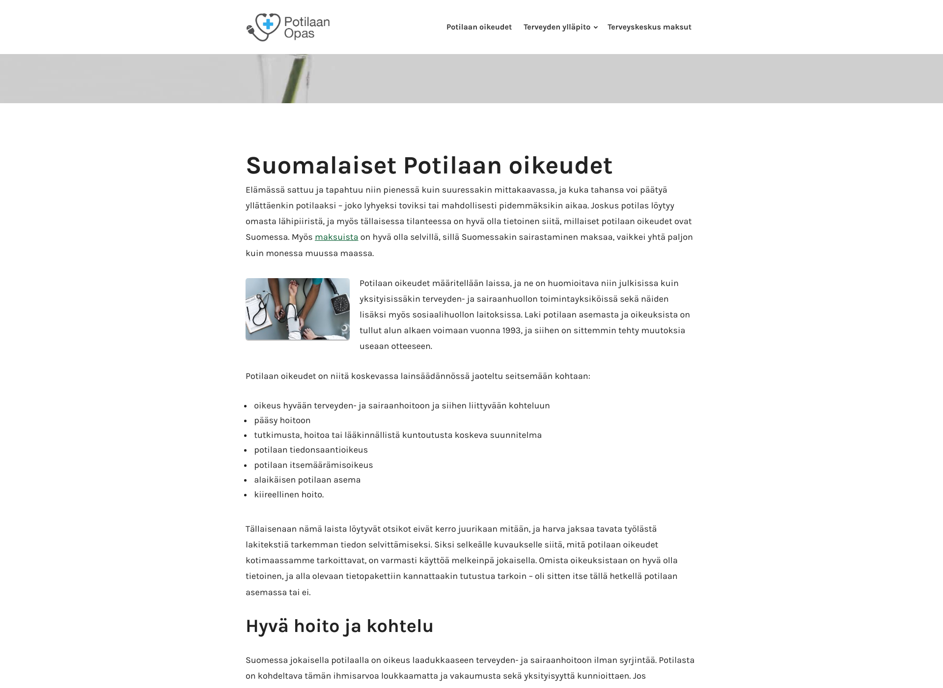 Screenshot for potilaanopas.fi