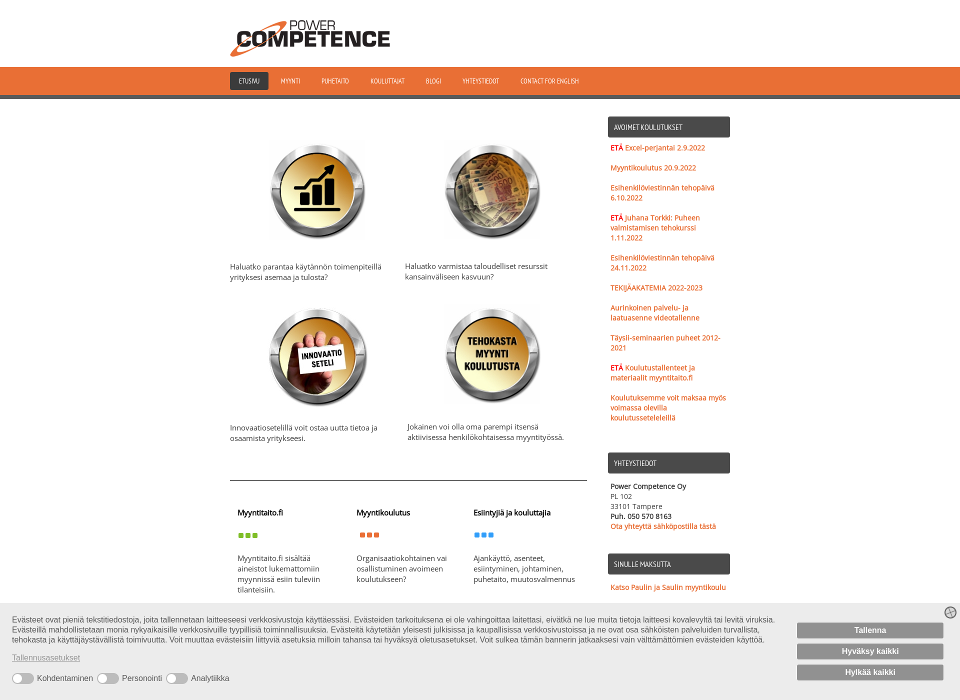 Screenshot for powercompetence.fi