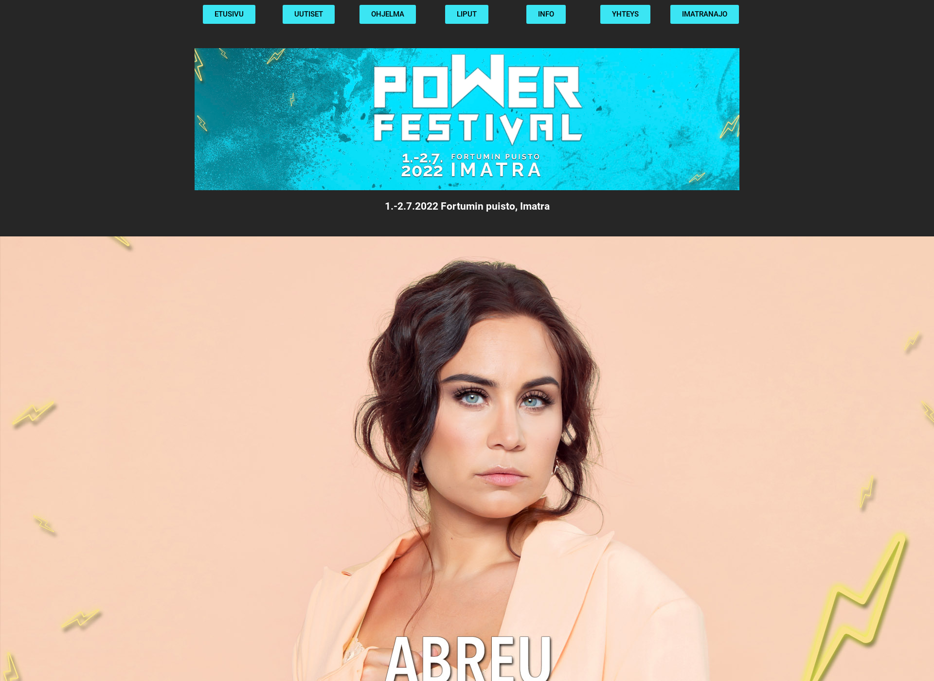 Näyttökuva powerfestival.fi