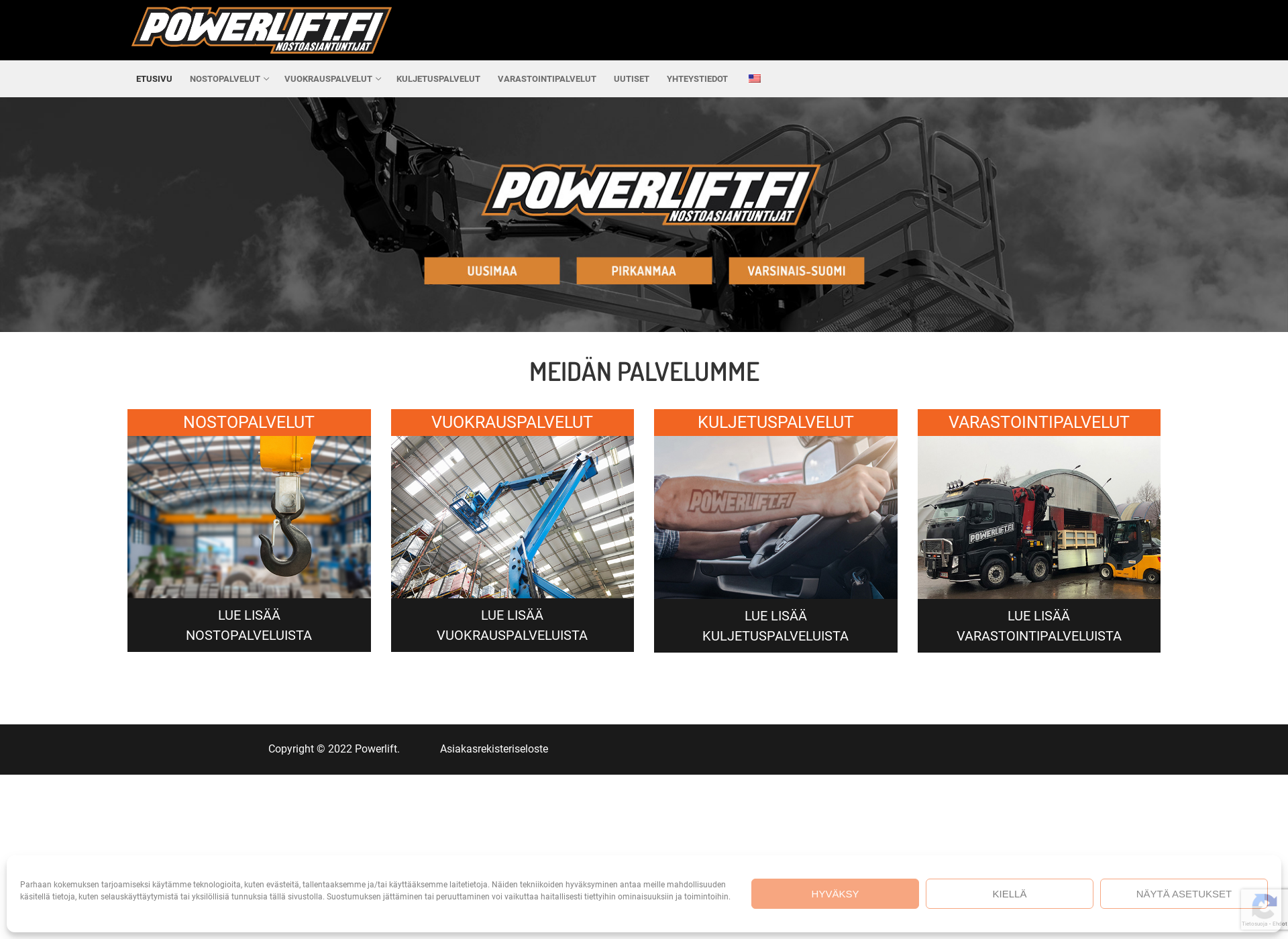 Screenshot for powerlift.fi