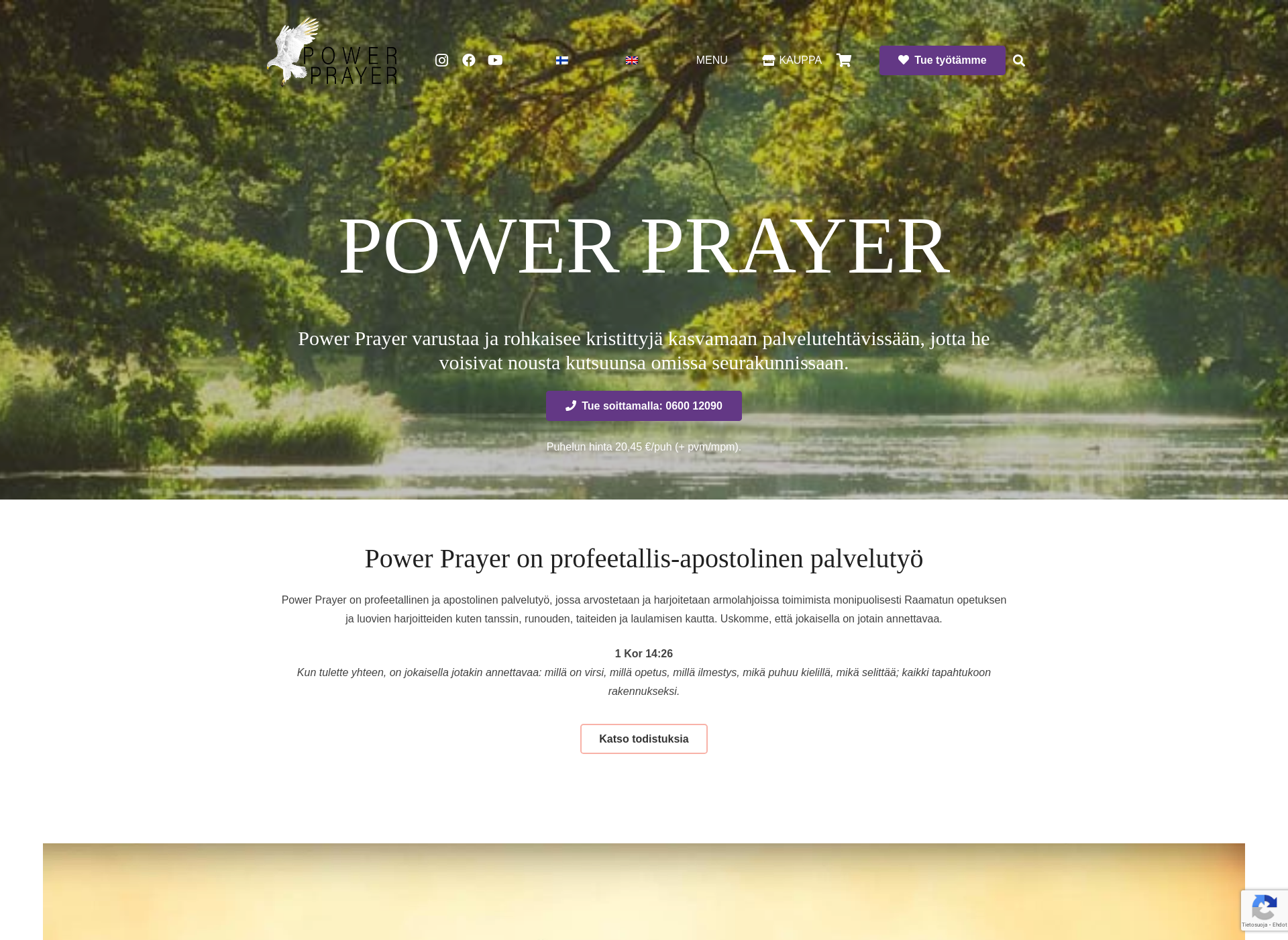 Screenshot for powerprayer.fi