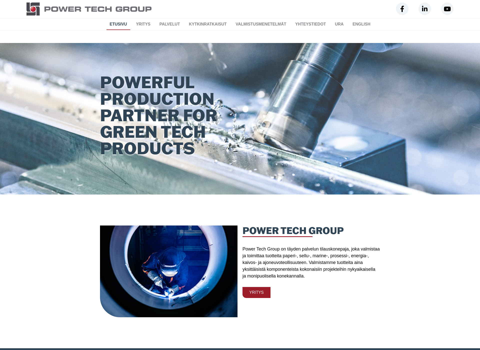 Screenshot for powertech.fi