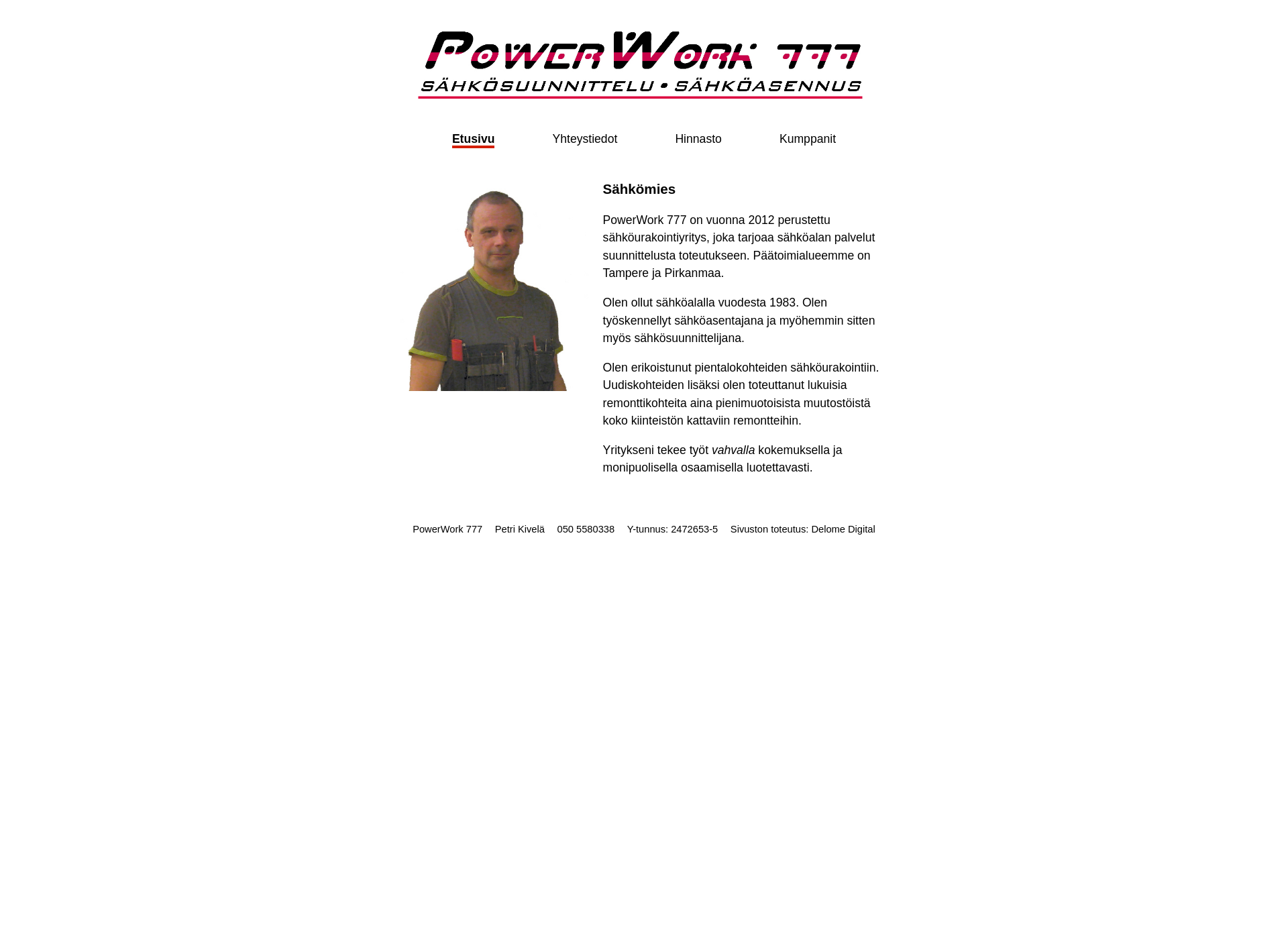 Screenshot for powerwork.fi