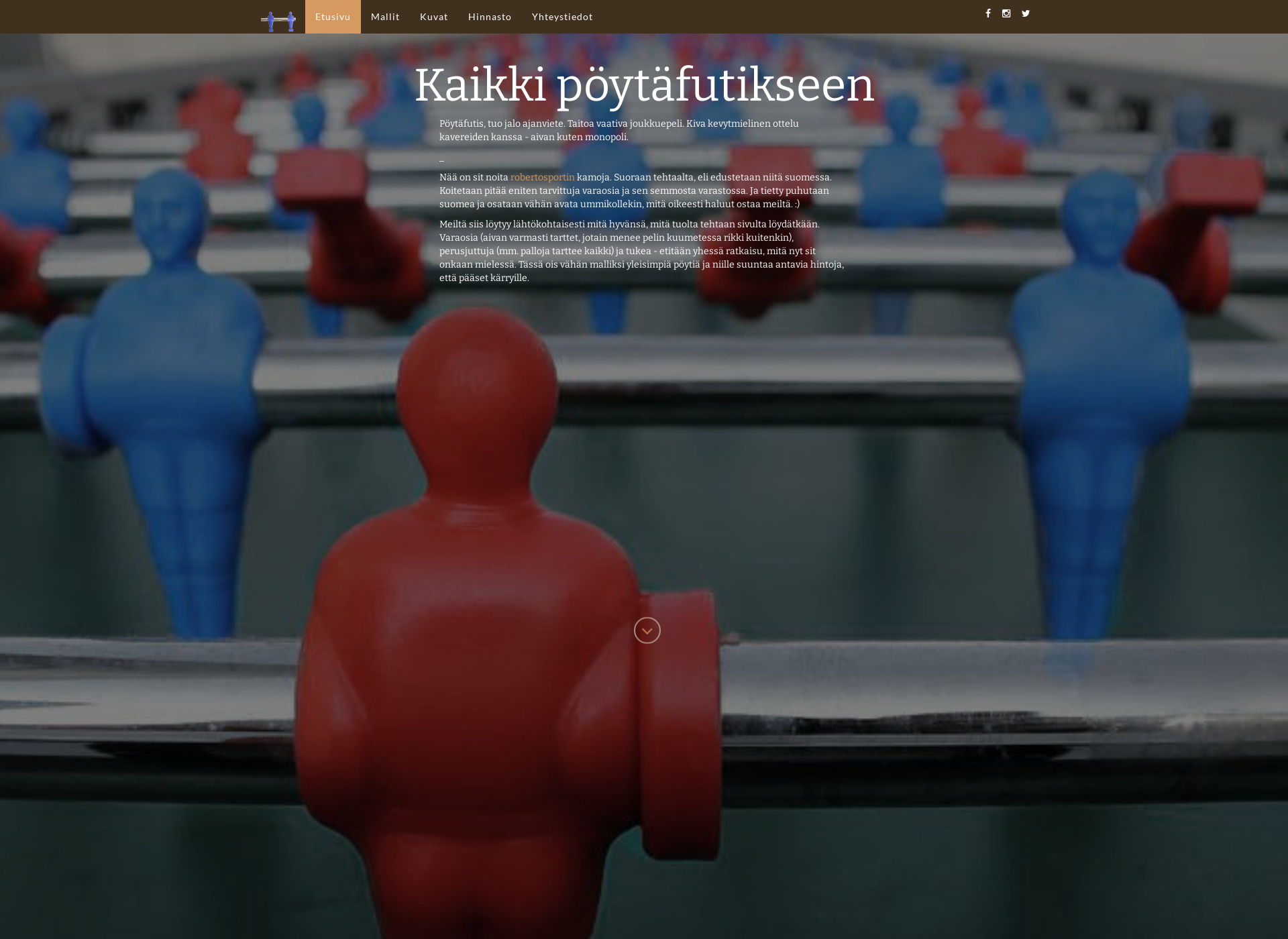 Skärmdump för poytafutis.fi
