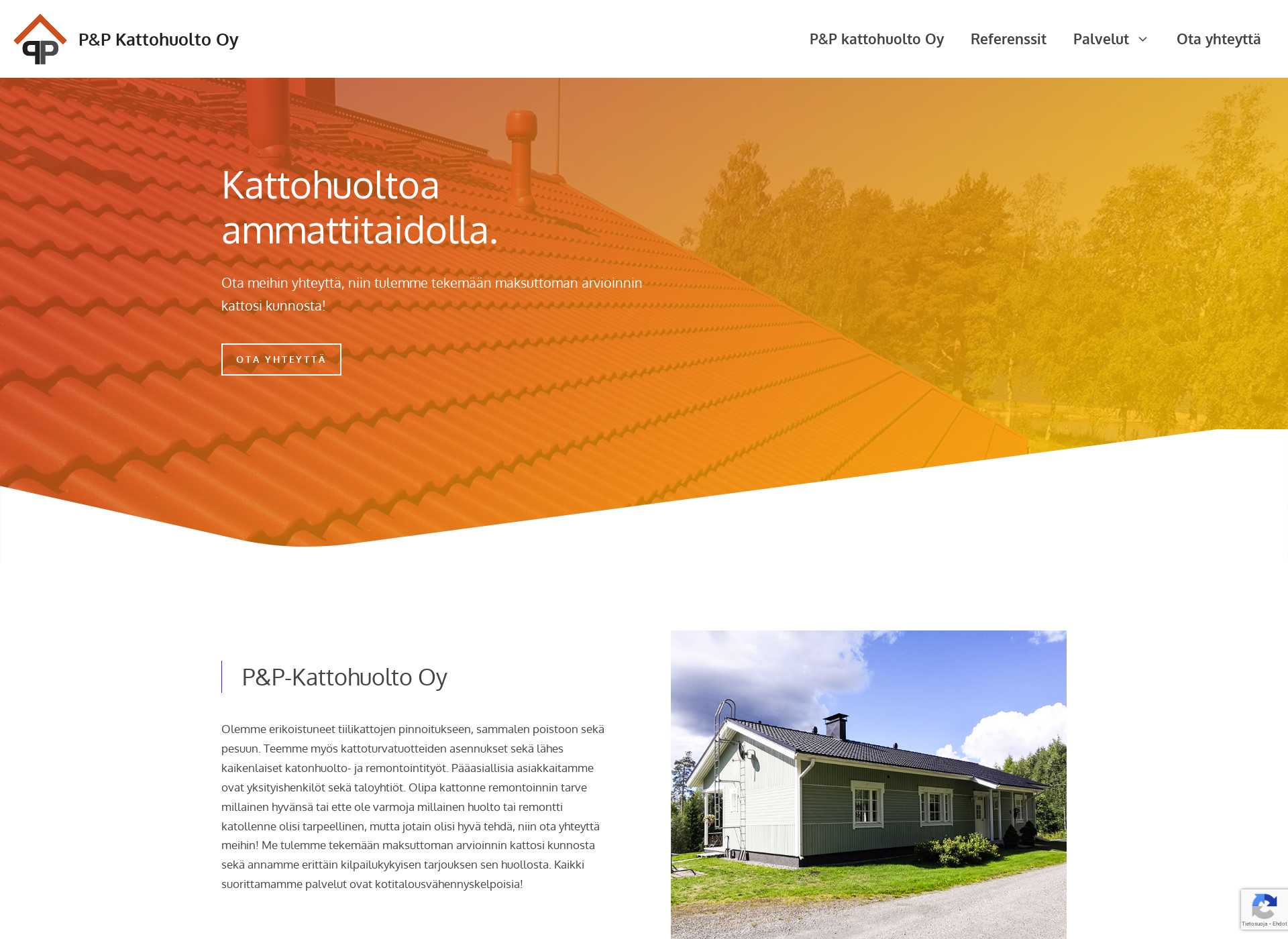 Screenshot for pp-kattohuolto.fi