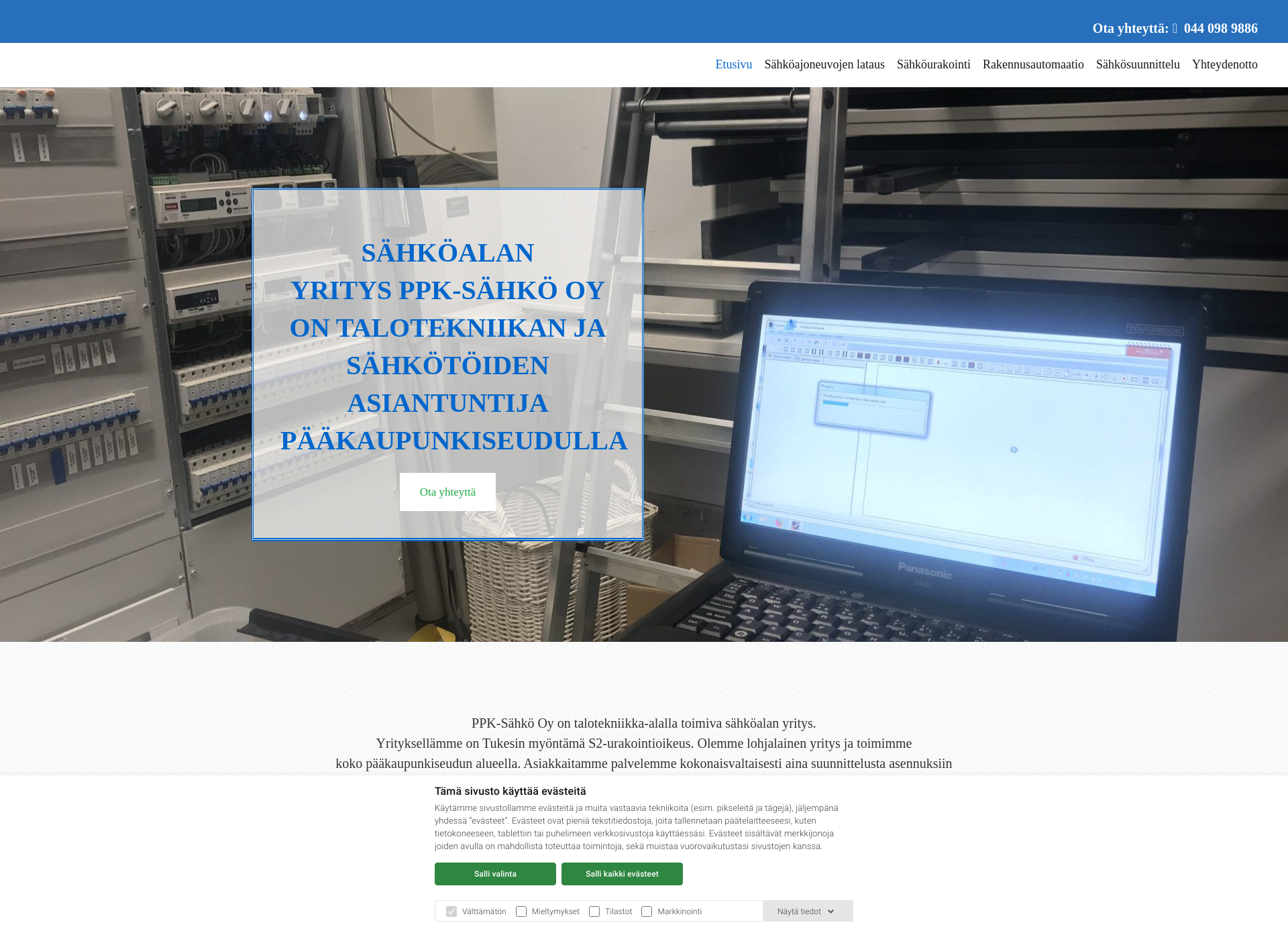 Screenshot for ppk-sahko.fi