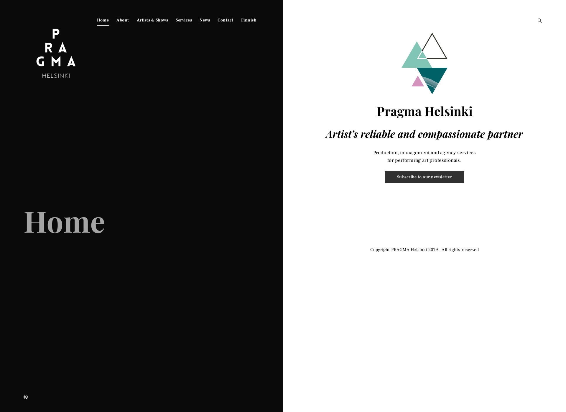 Screenshot for pragmahelsinki.fi