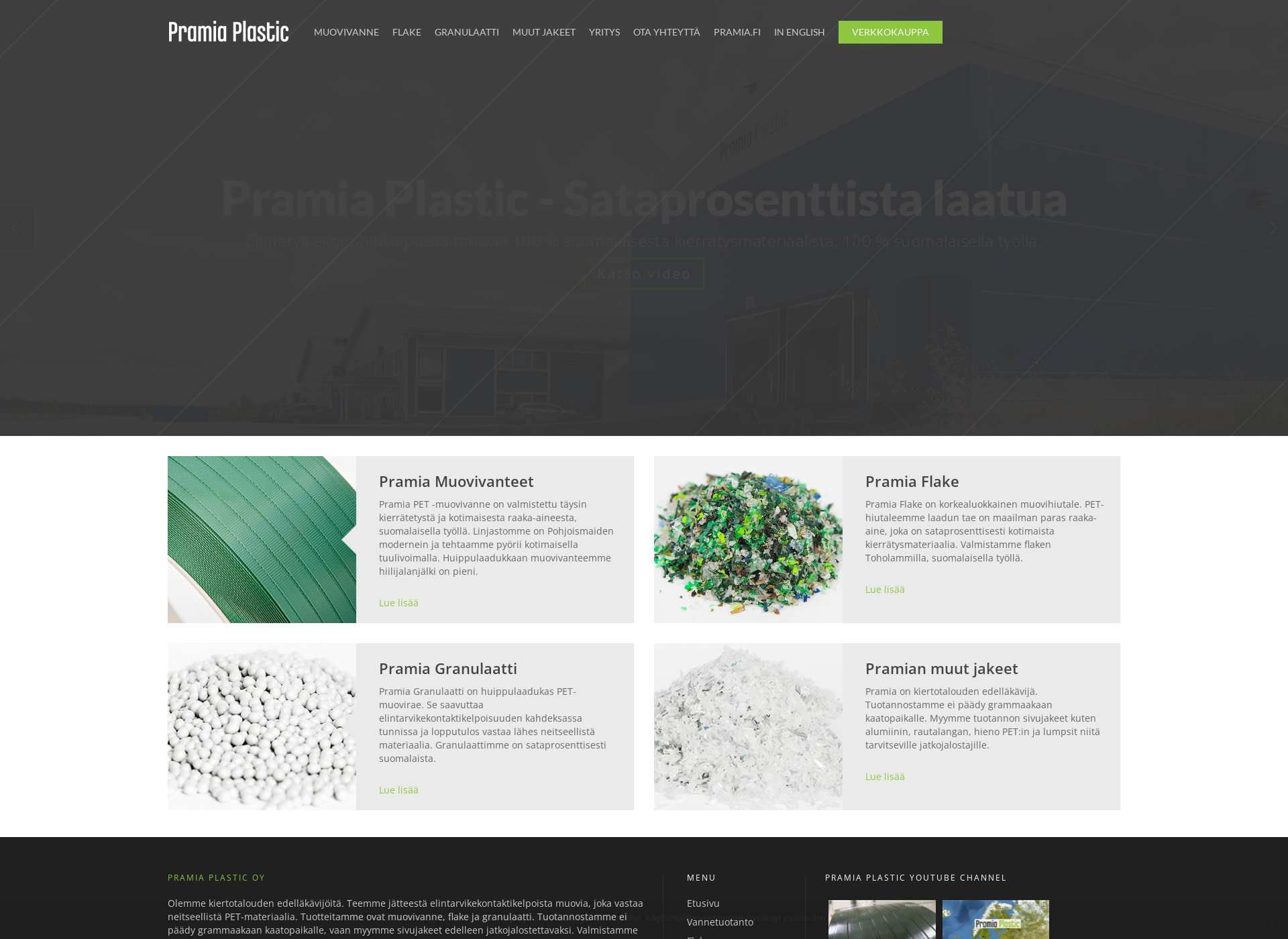 Screenshot for pramiaplastic.fi