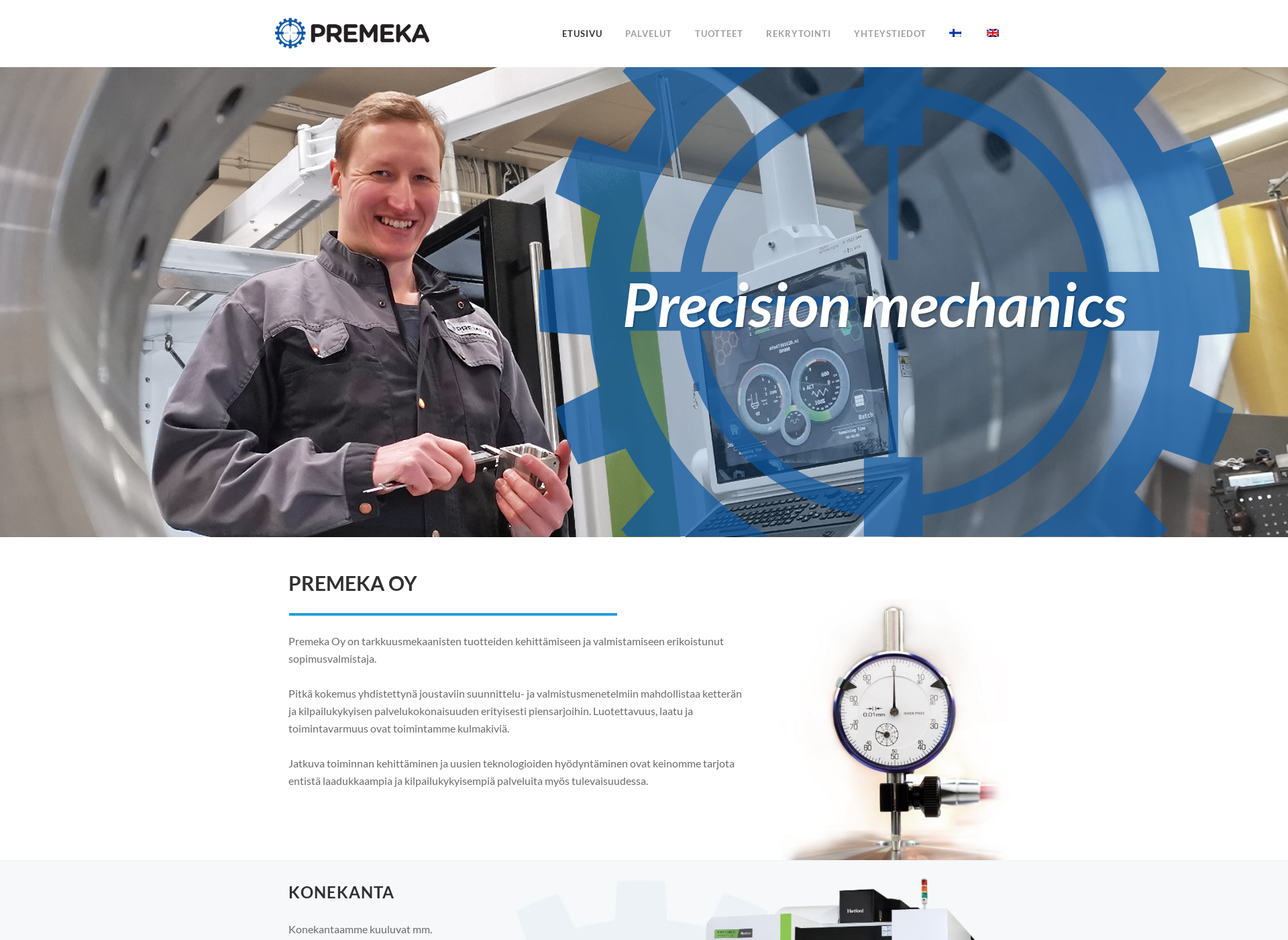 Screenshot for premeka.fi
