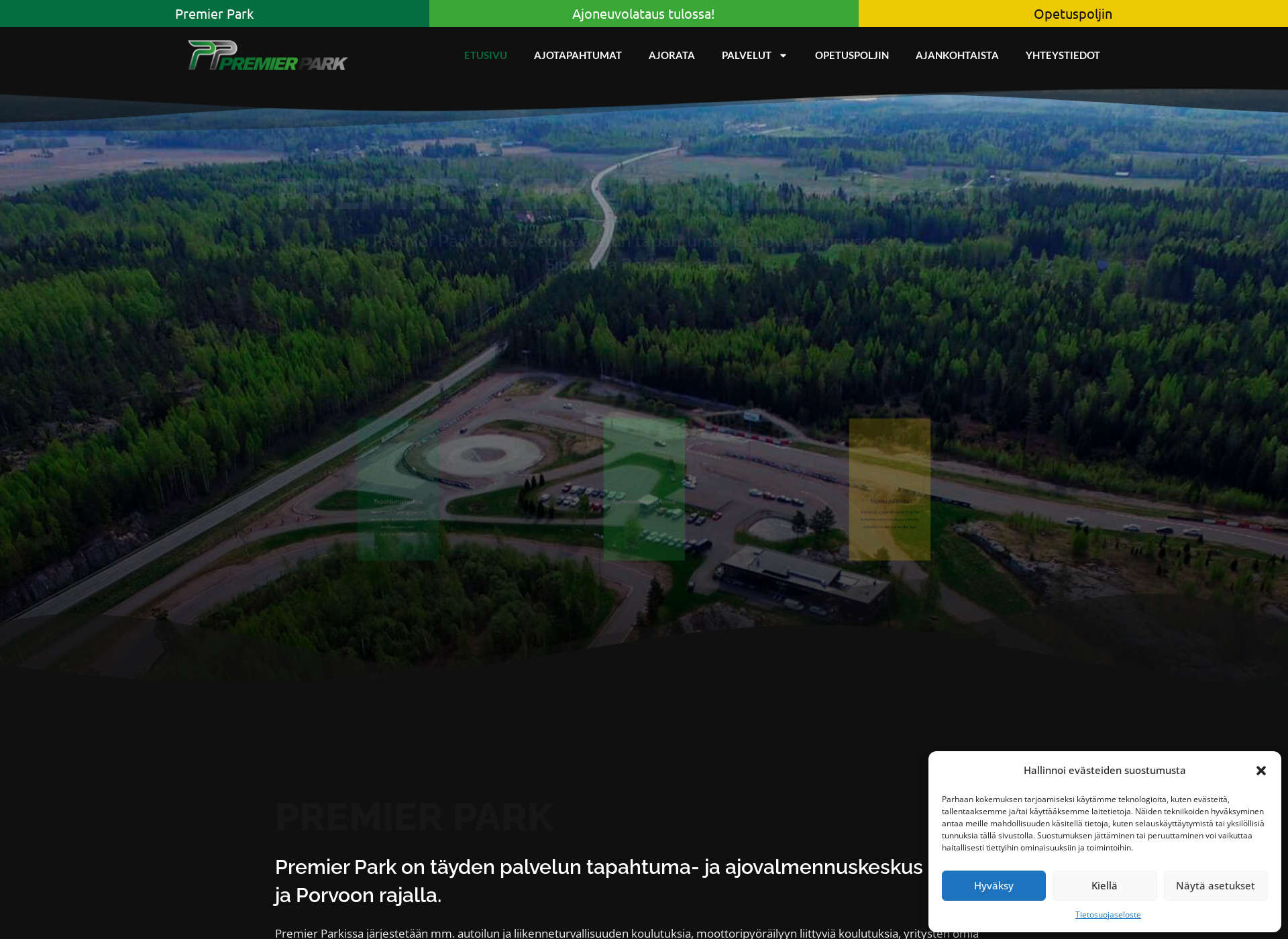Skärmdump för premier-park.fi