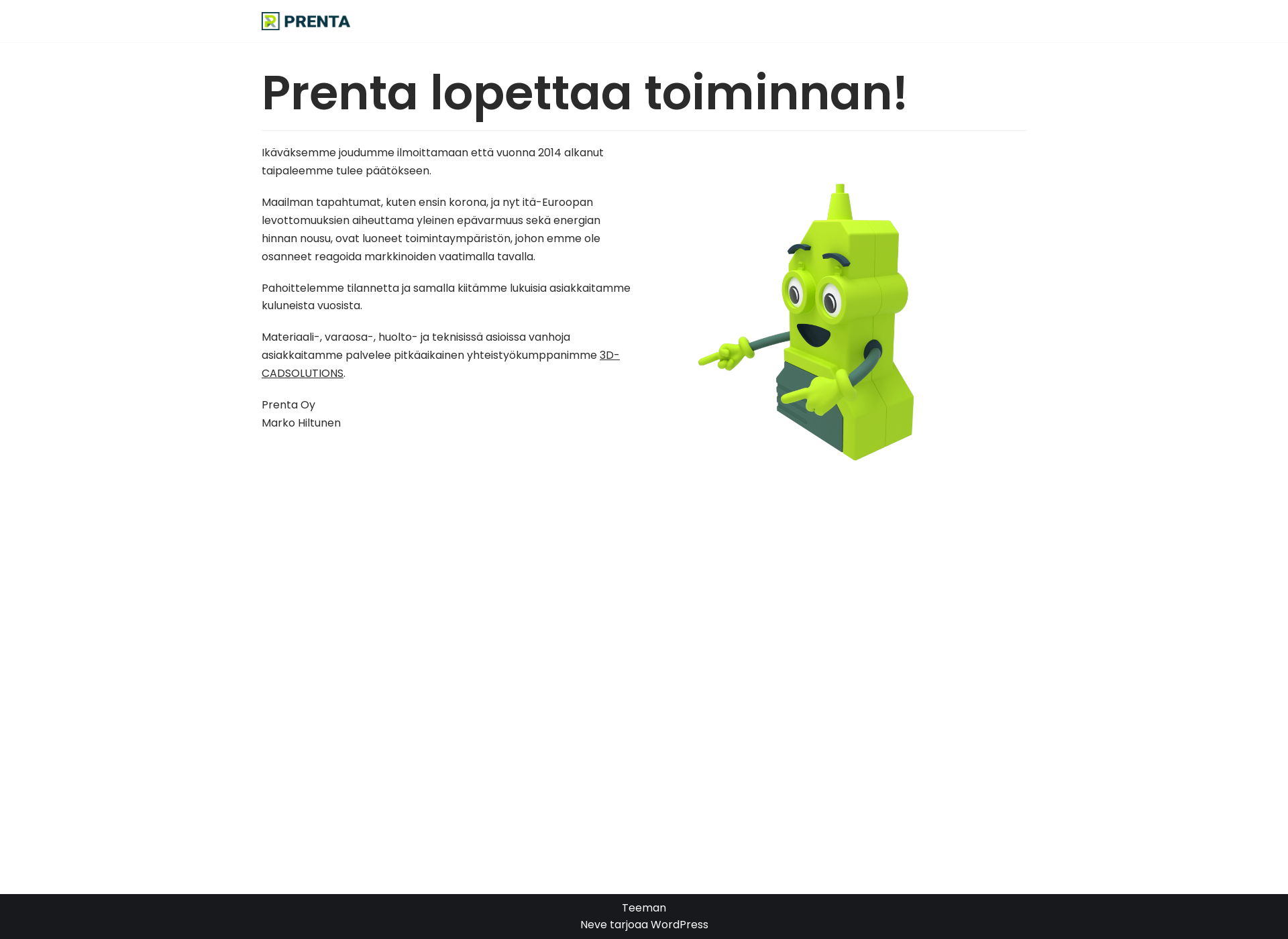 Screenshot for prenta.fi