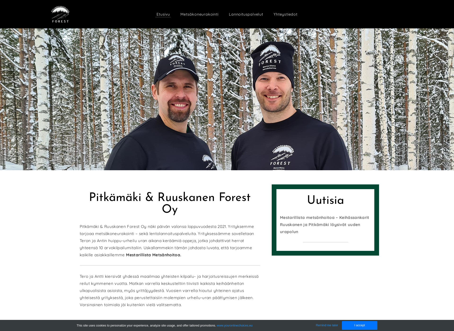 Screenshot for prforest.fi