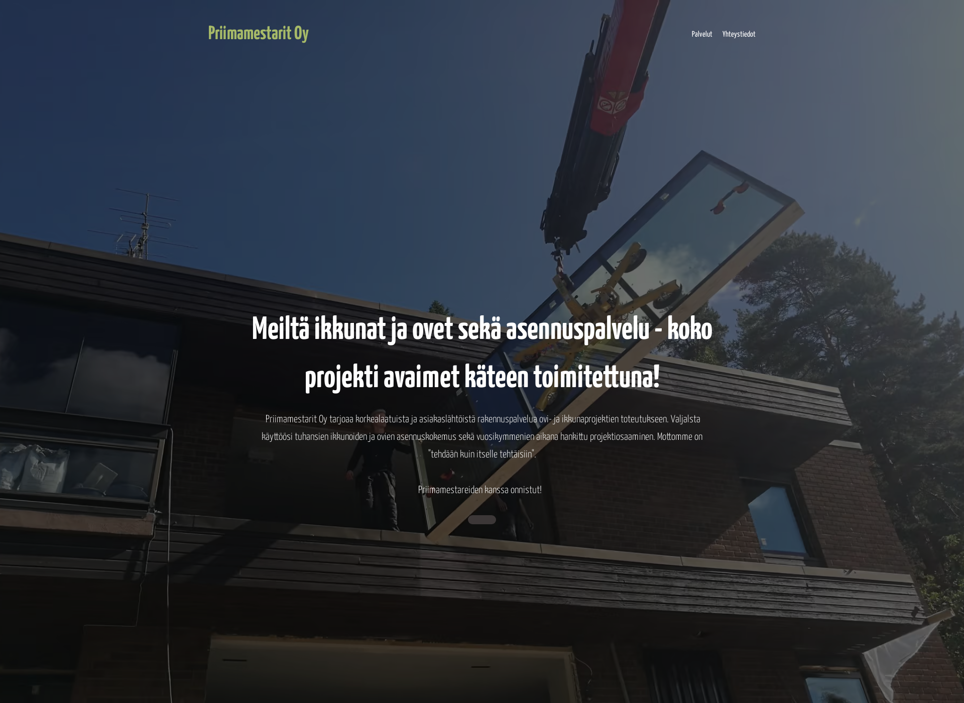 Screenshot for priimamestarit.fi