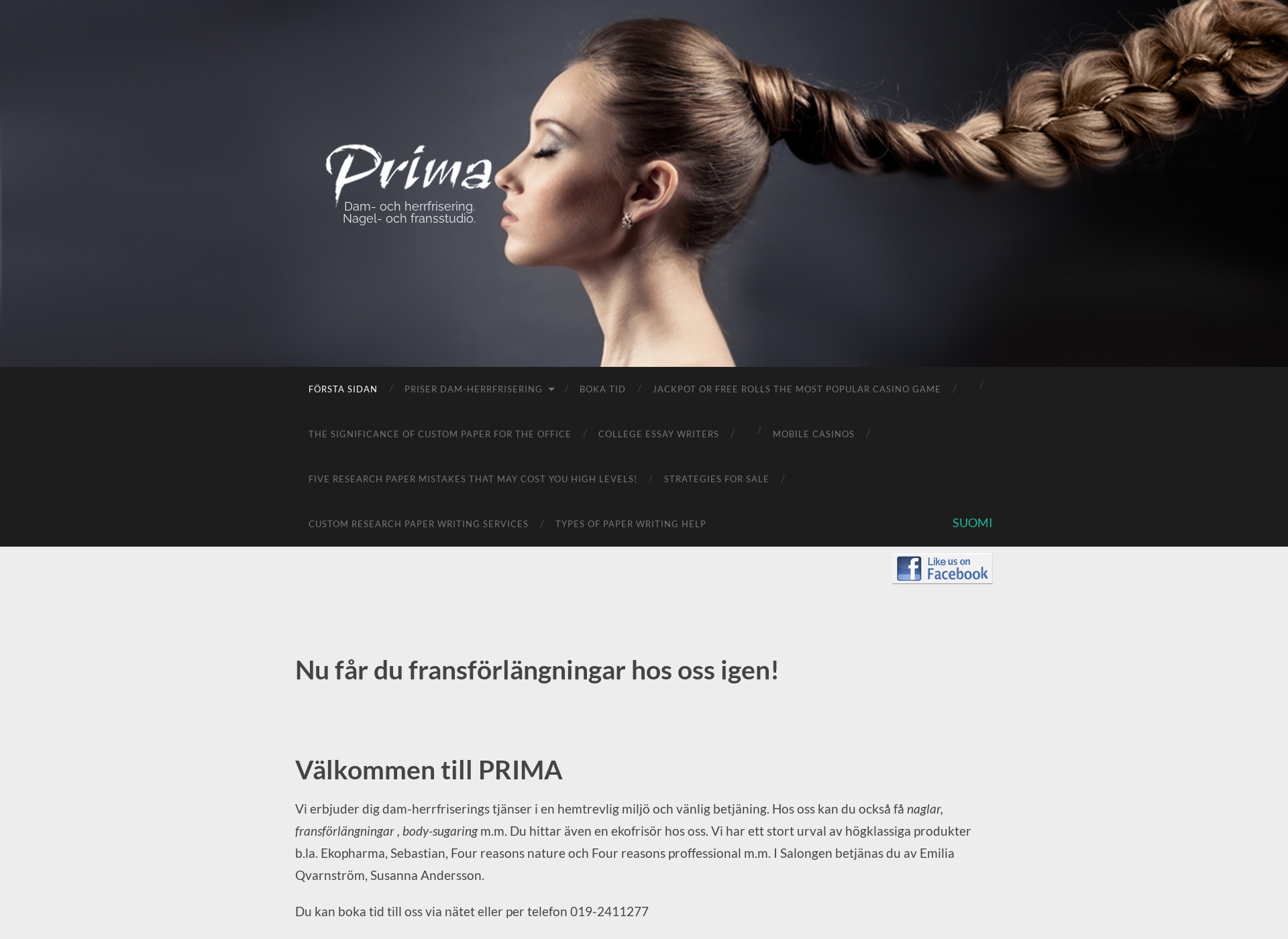 Skärmdump för prima.fi