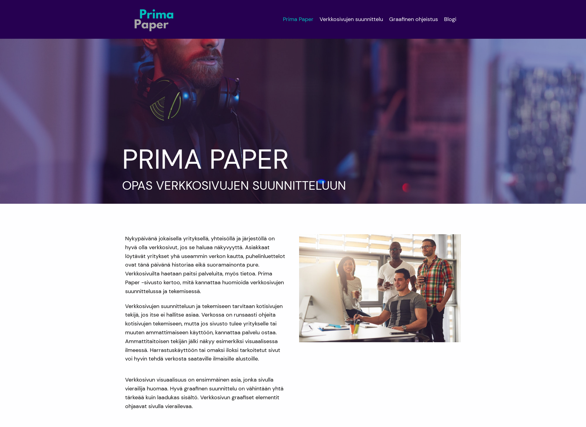 Screenshot for primapaper.fi