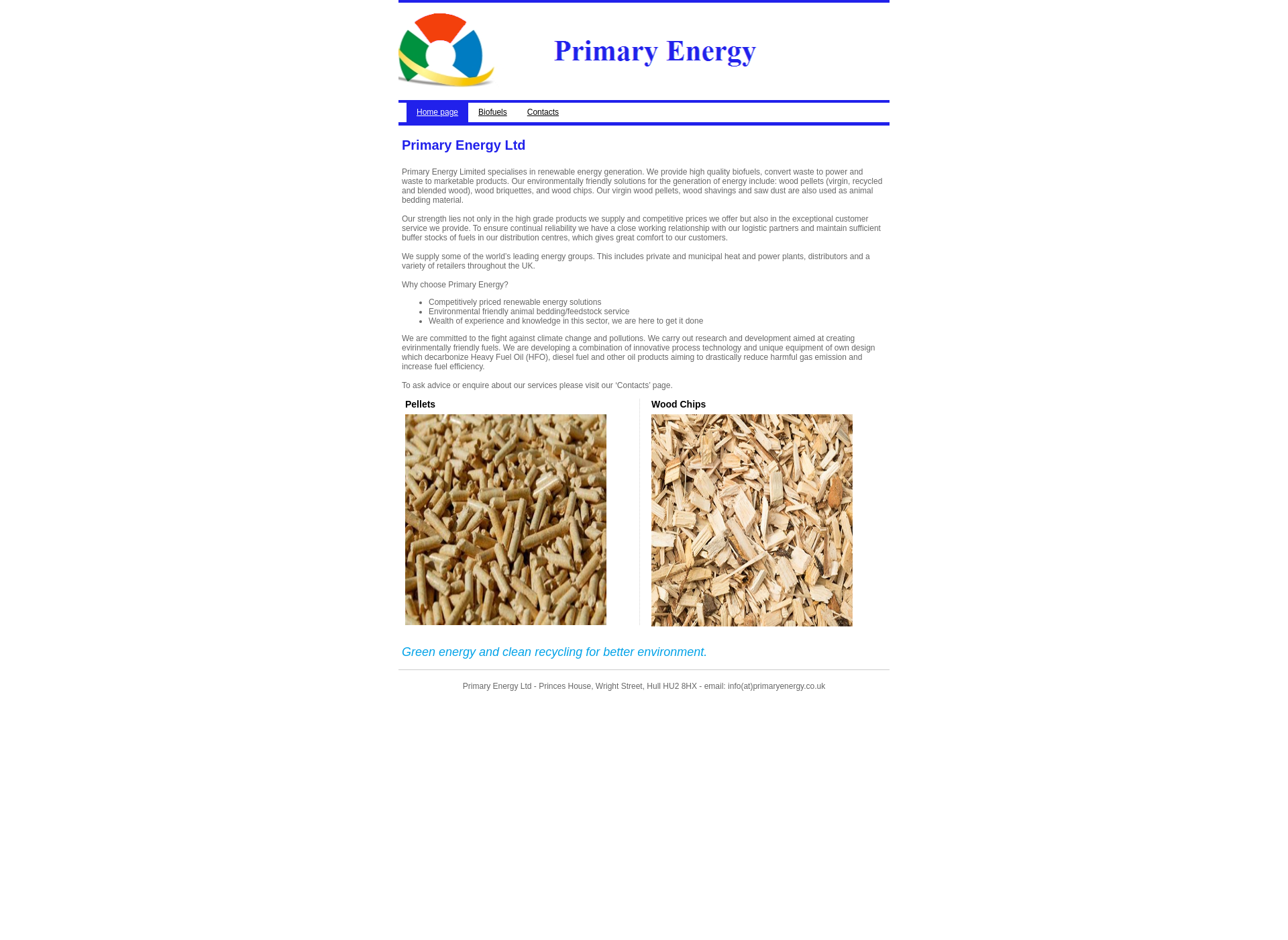Screenshot for primaryenergy.fi