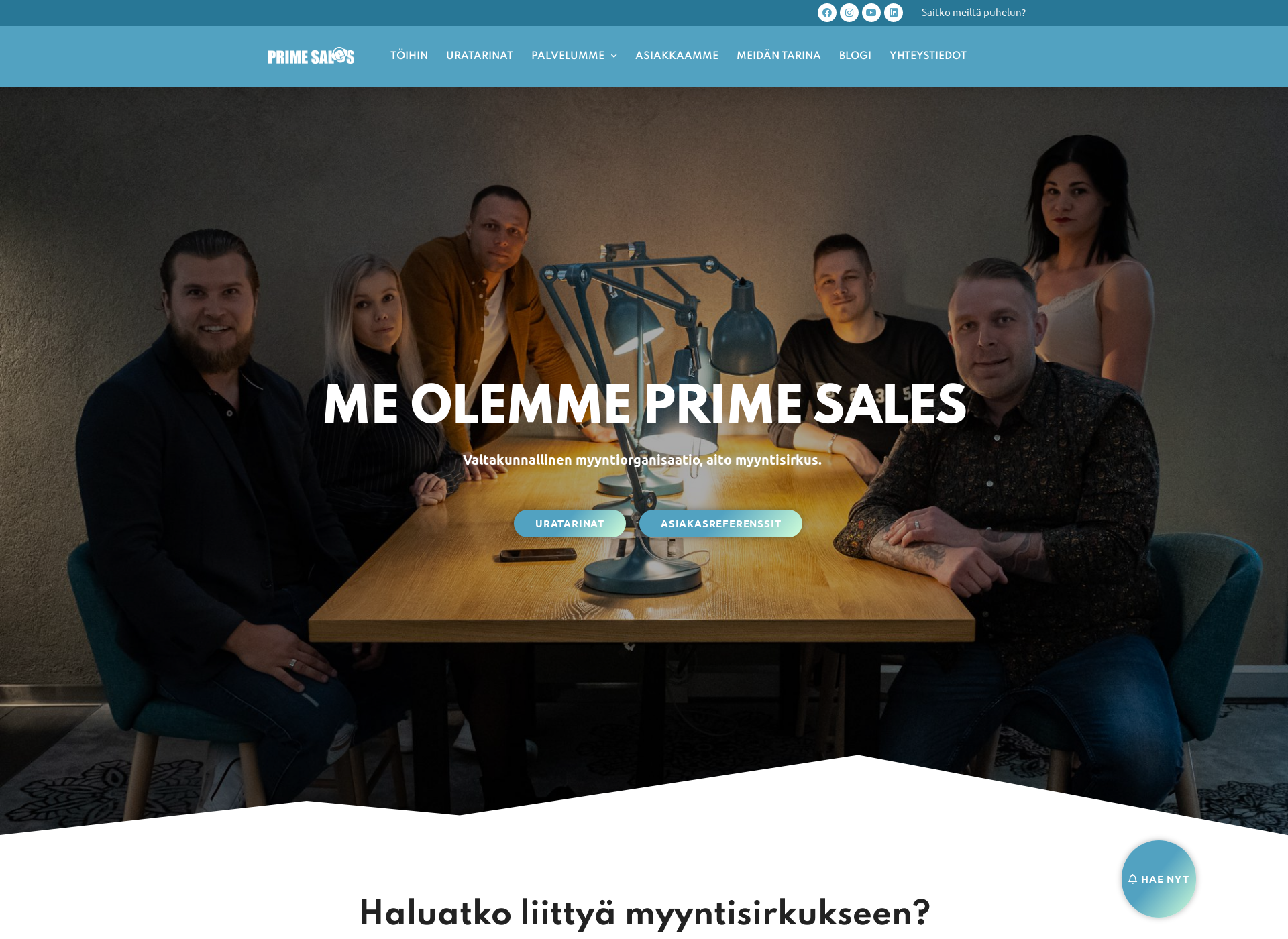 Skärmdump för primesales.fi