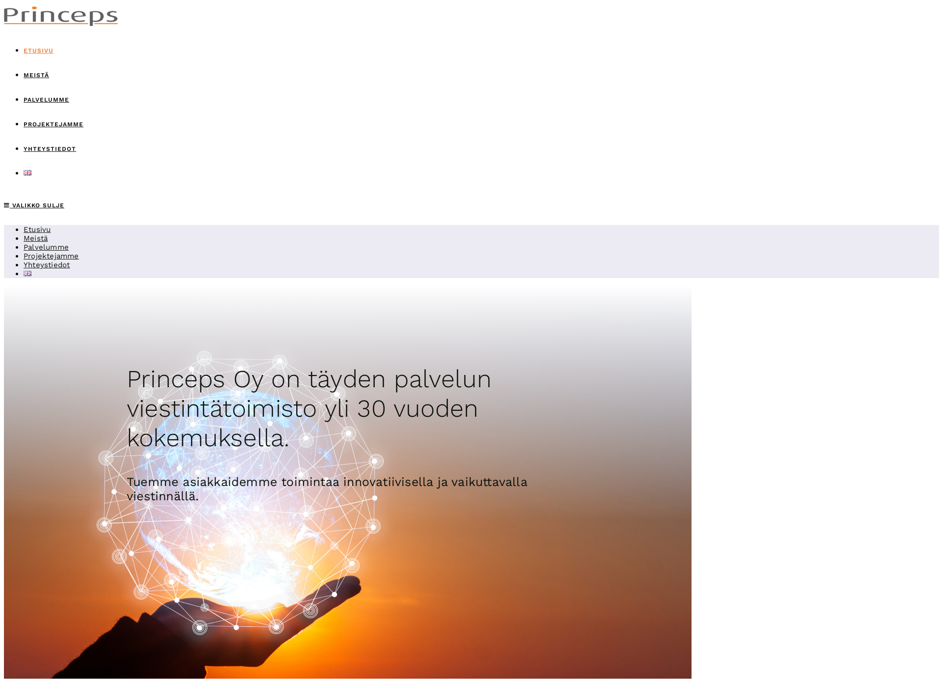 Screenshot for princeps.fi