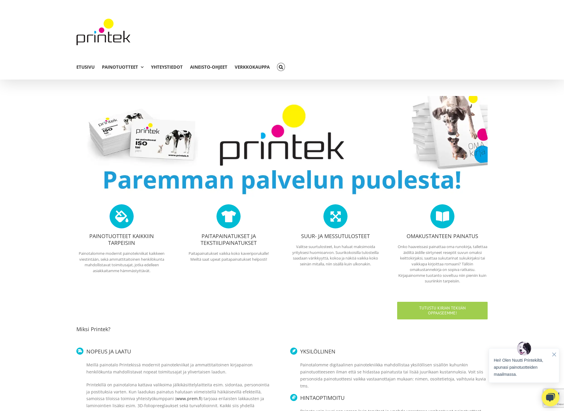 Screenshot for printek.fi
