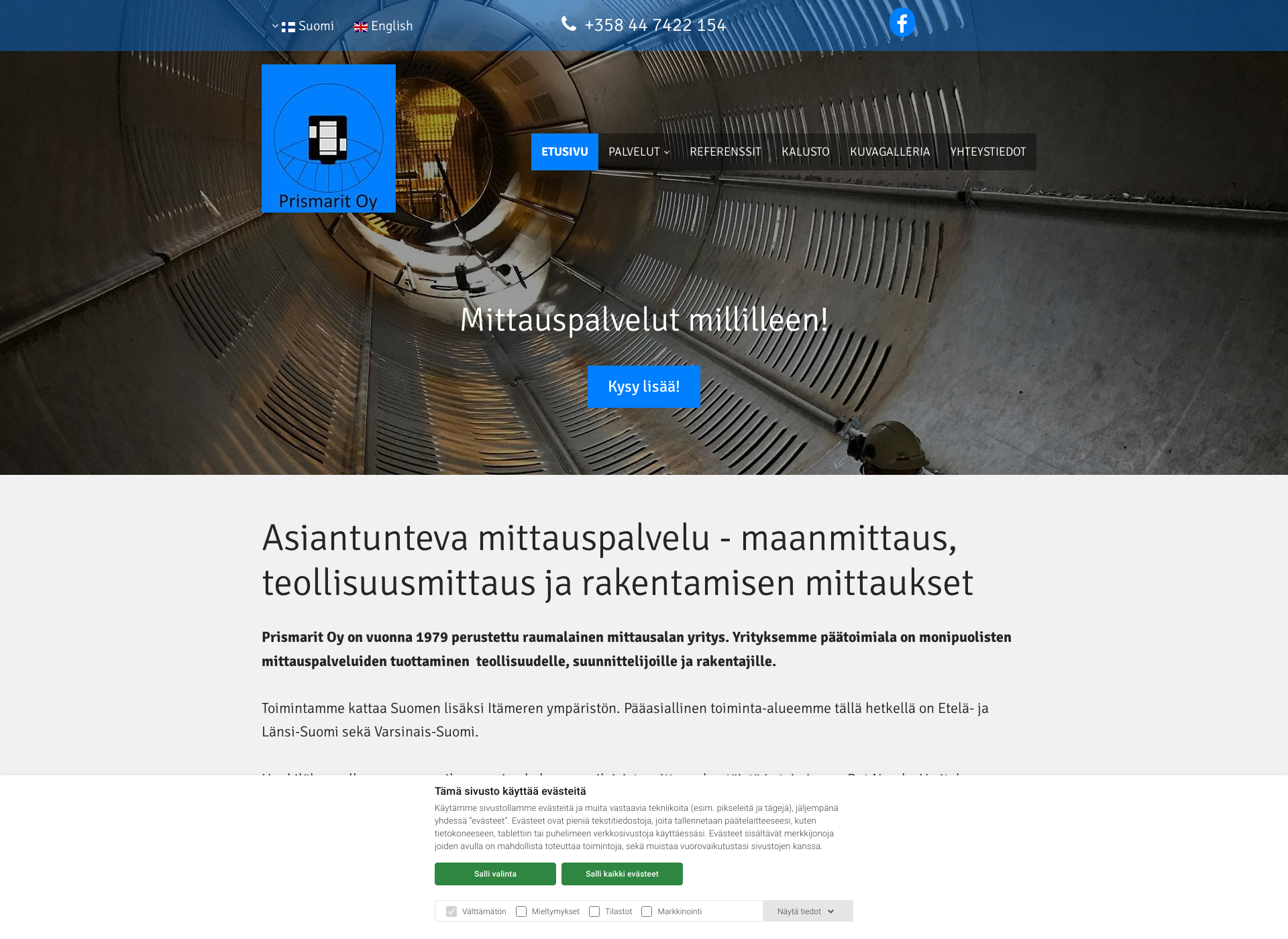 Screenshot for prismarit.fi
