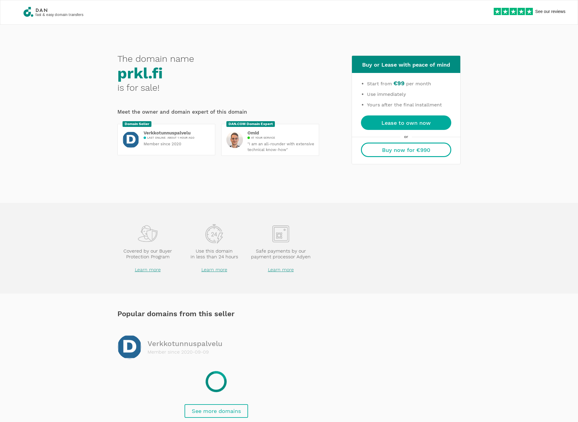 Screenshot for prkl.fi