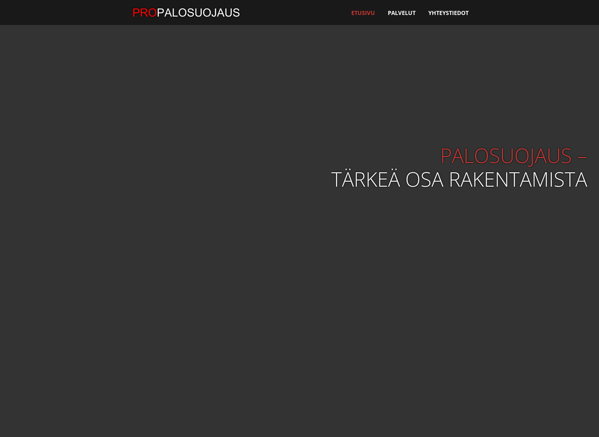 Screenshot for pro-palosuojaus.fi