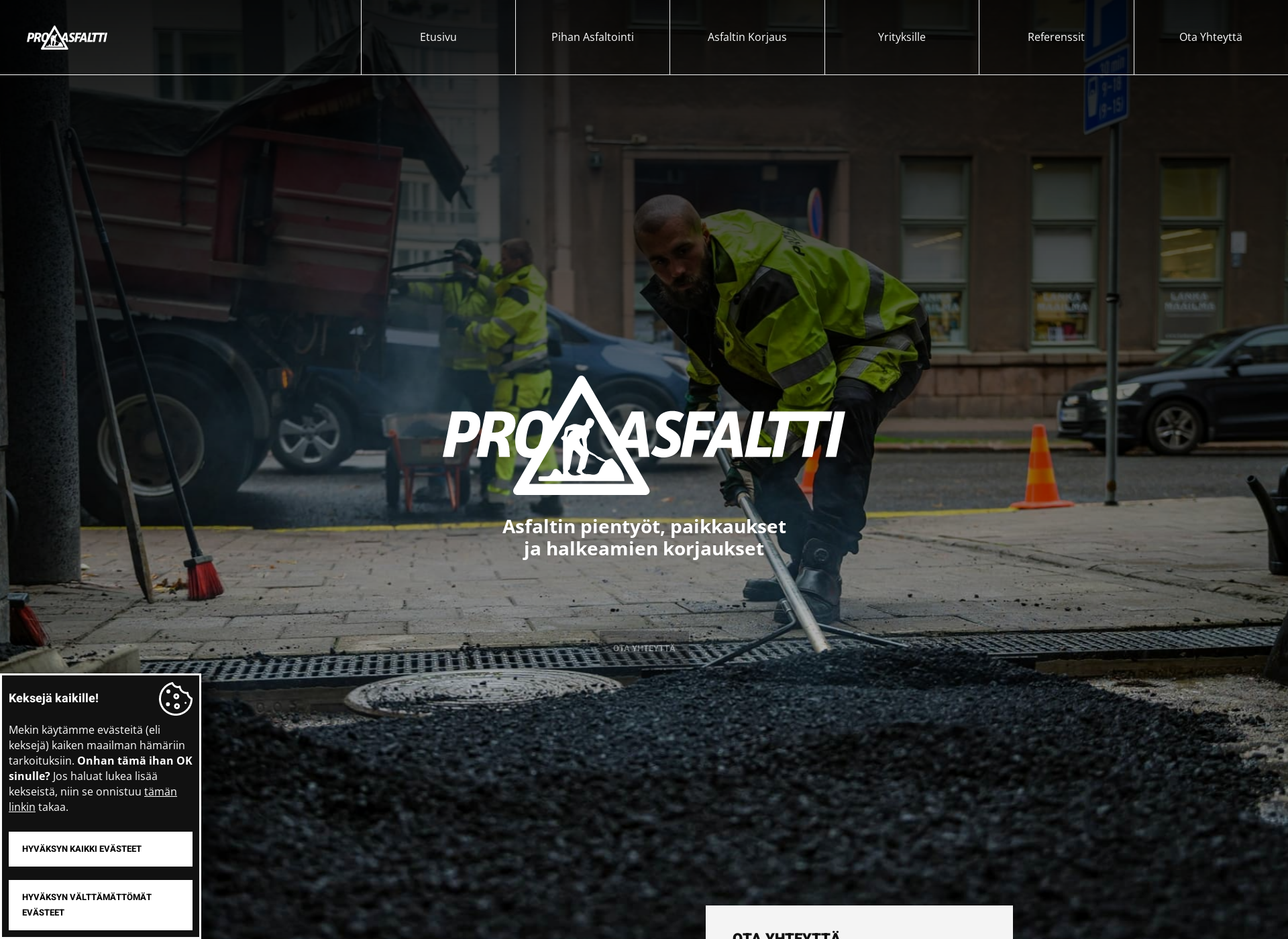 Screenshot for proasfaltti.fi