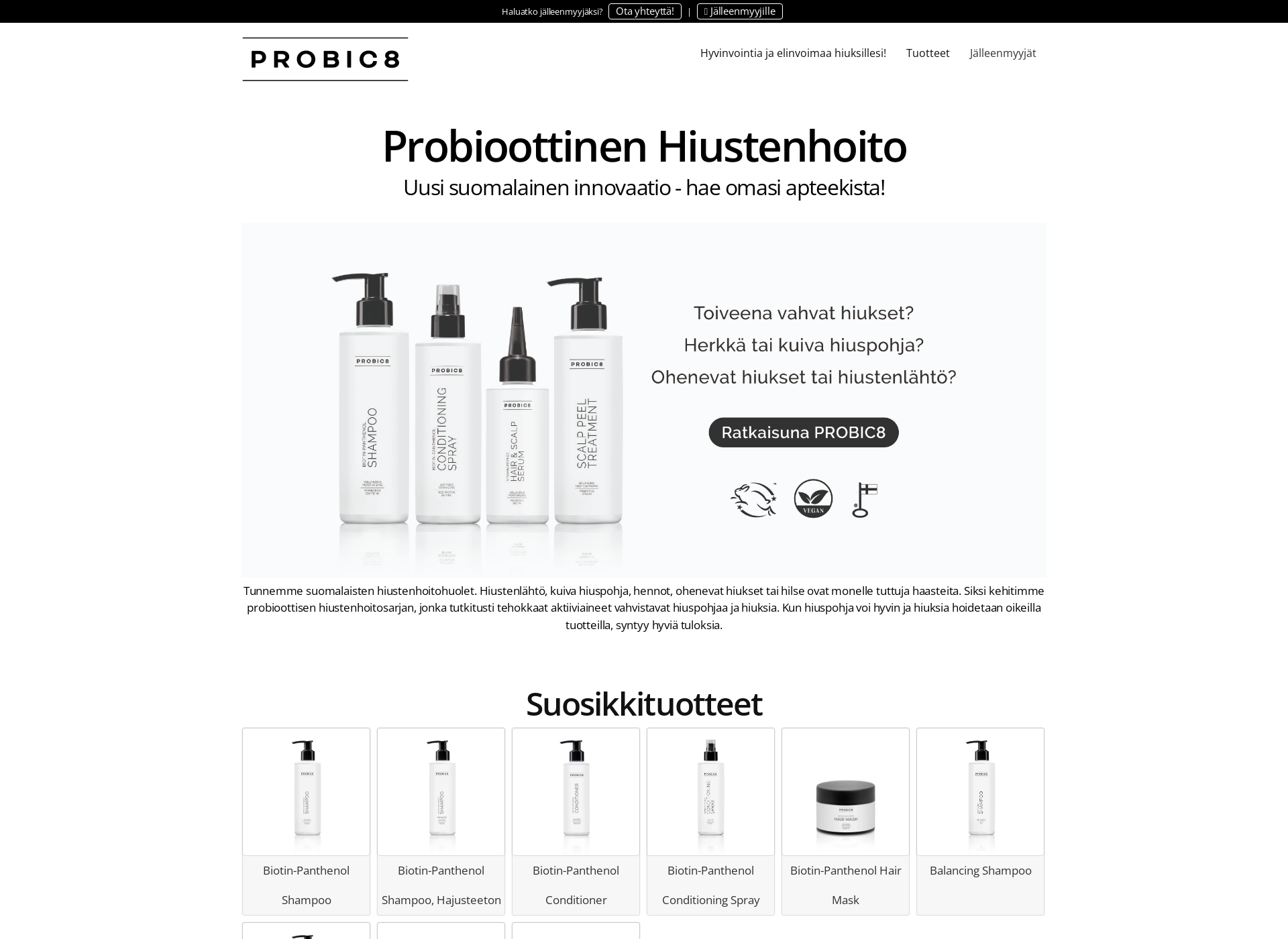 Skärmdump för probic8.fi