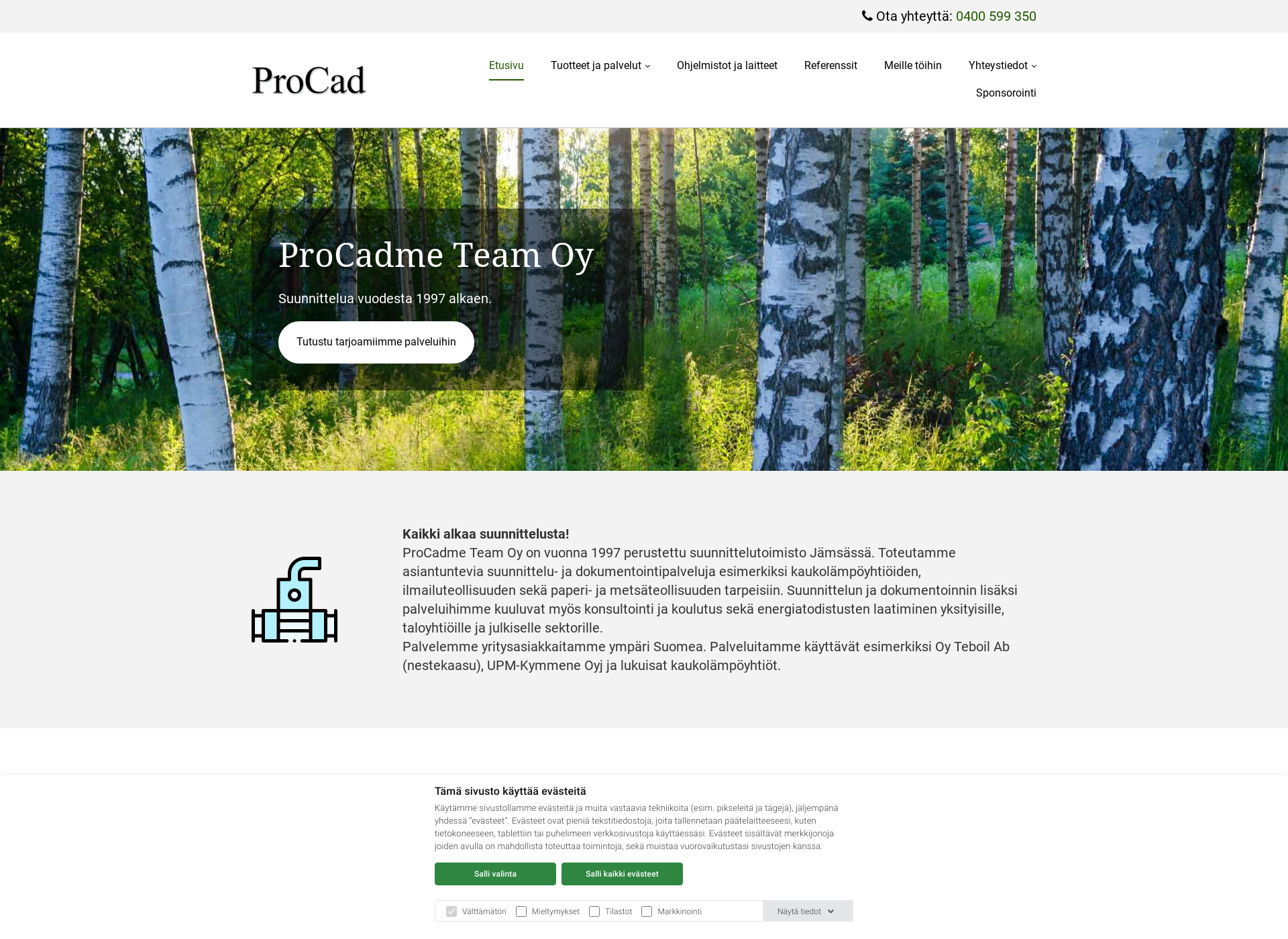 Screenshot for procad.fi