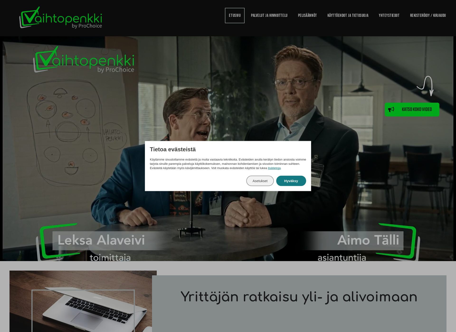 Screenshot for prochoice.fi