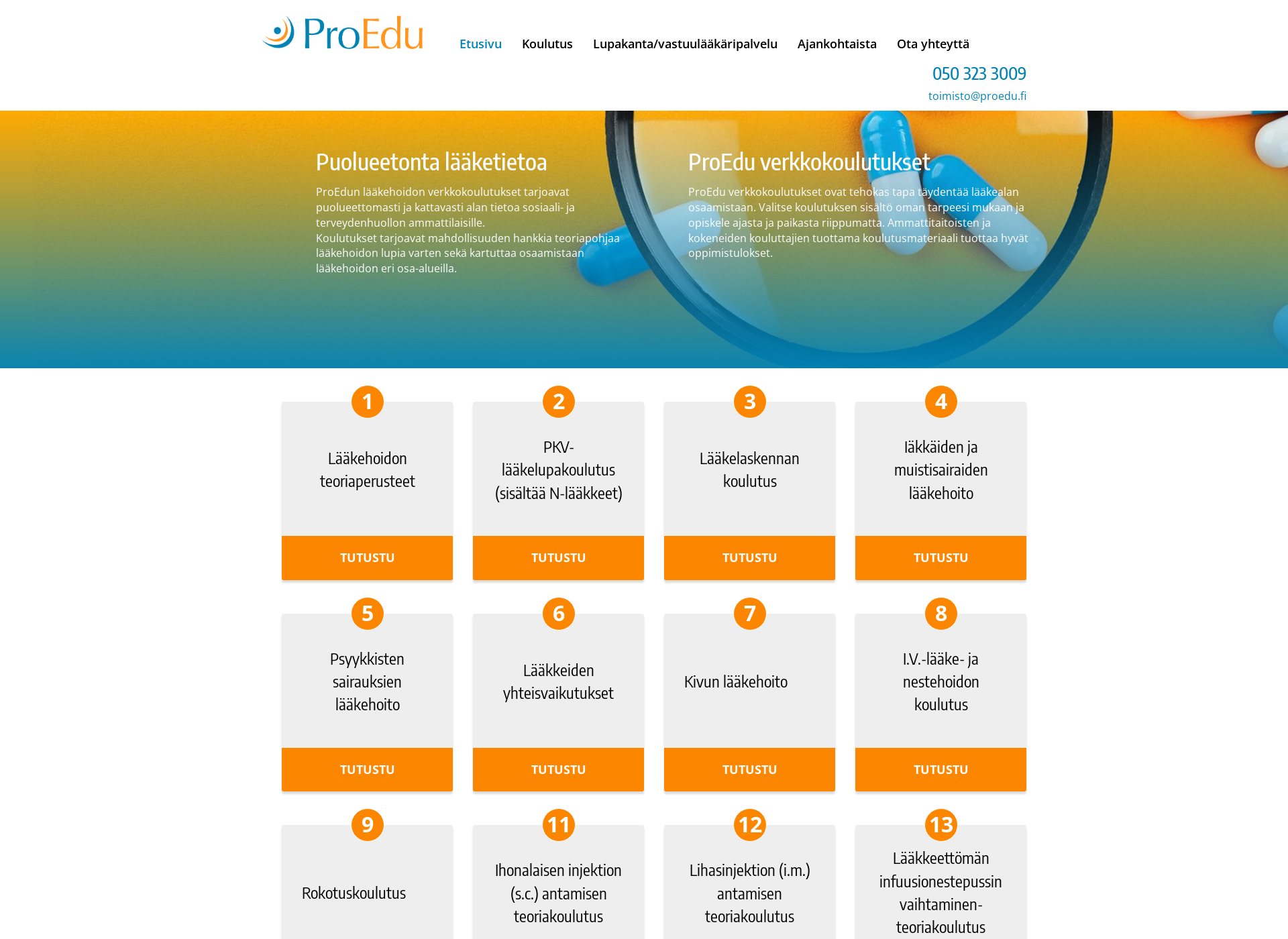 Screenshot for proedu.fi