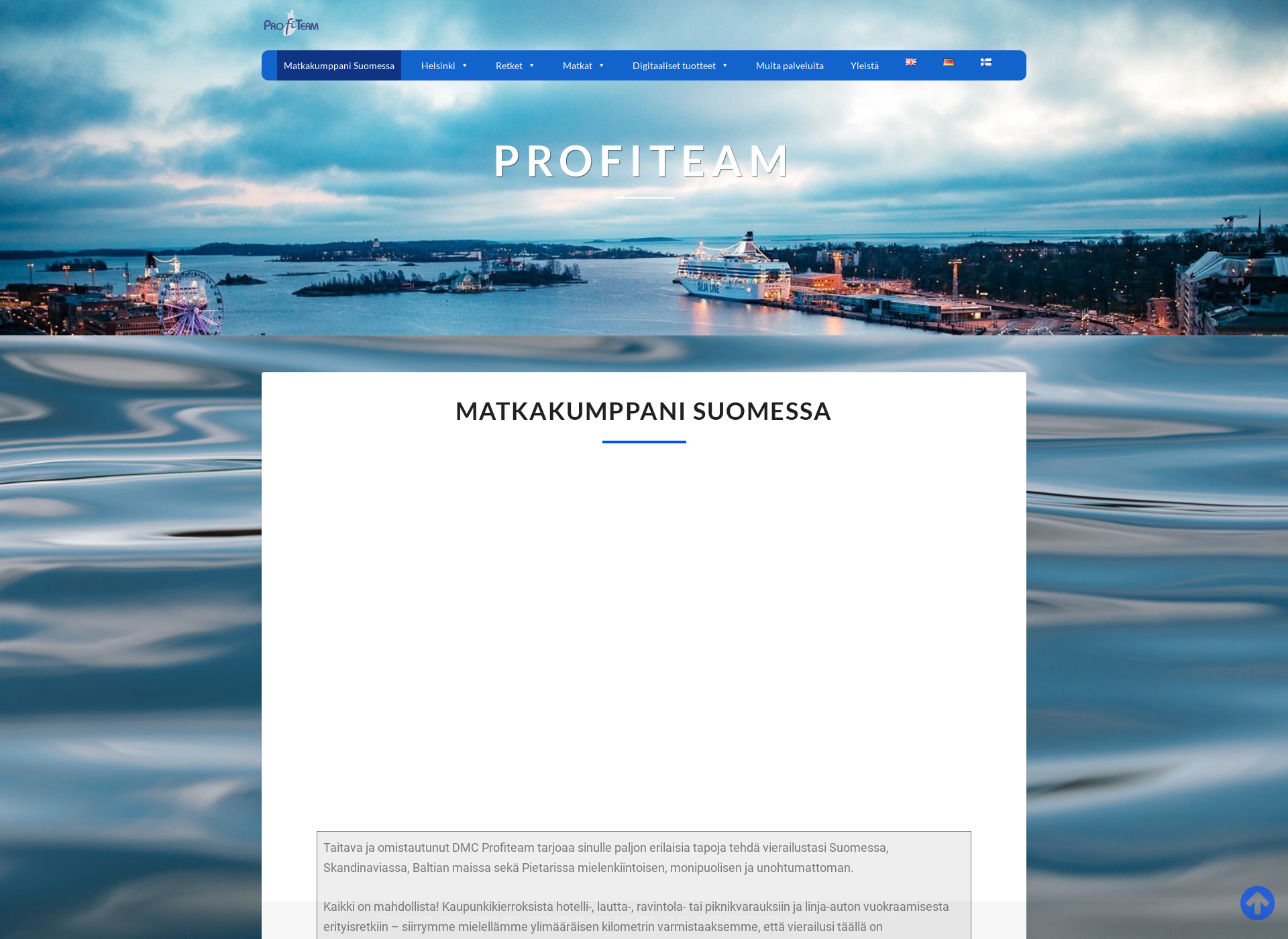 Skärmdump för profiteam.fi