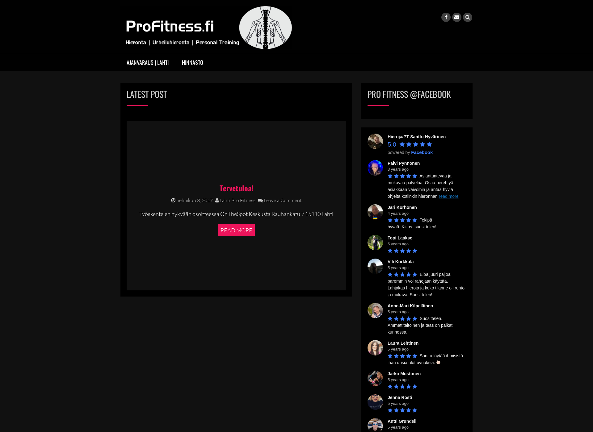 Screenshot for profitness.fi